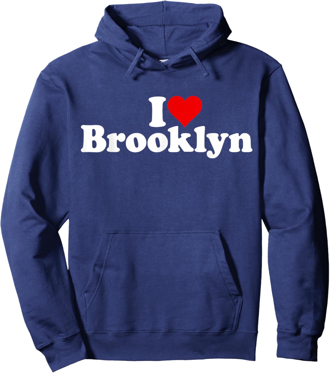 I Love Heart Brooklyn Hoodie - Hoodie | Navy