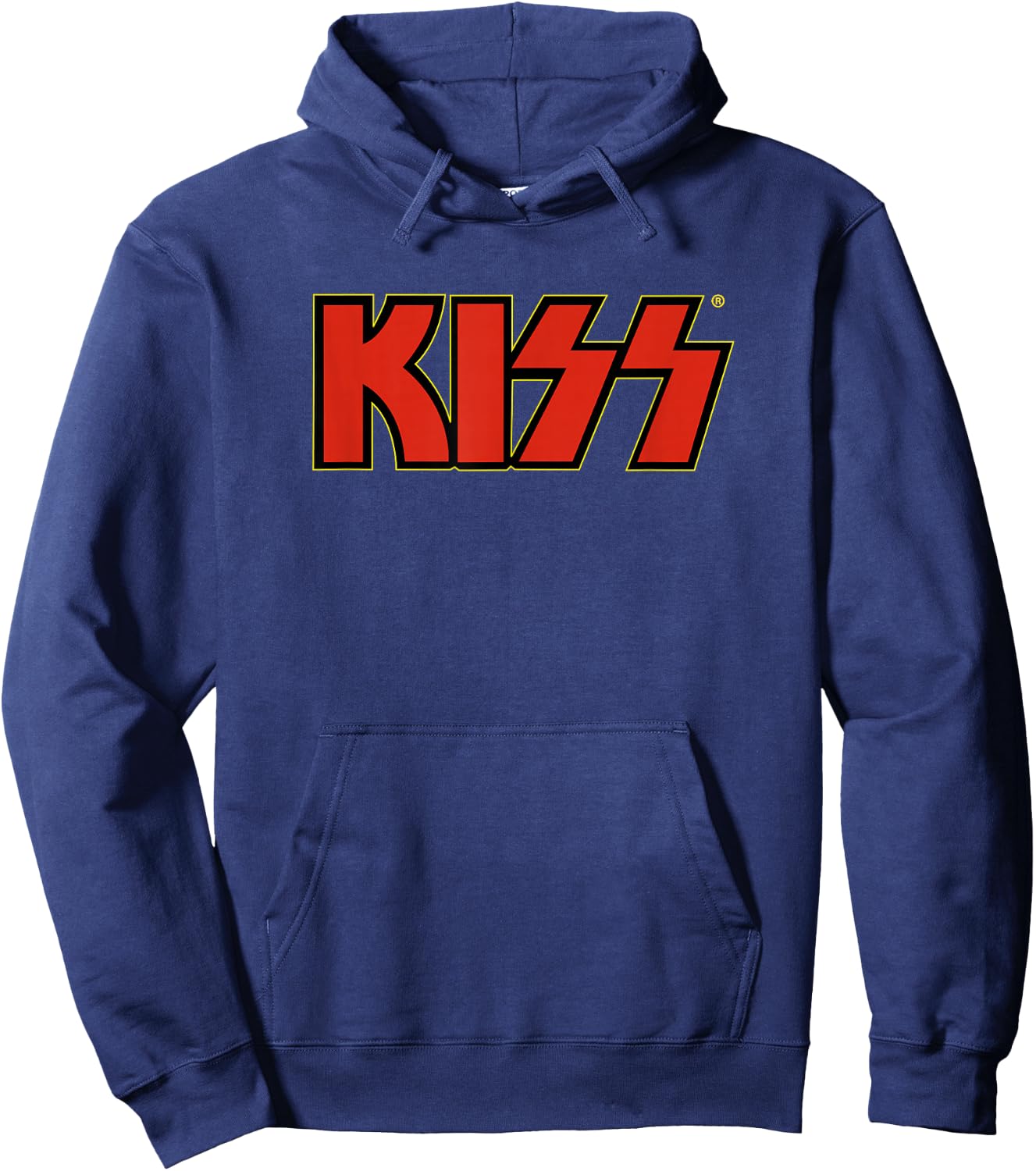 KISS - Classic Red Logo Hoodie - Hoodie | Navy