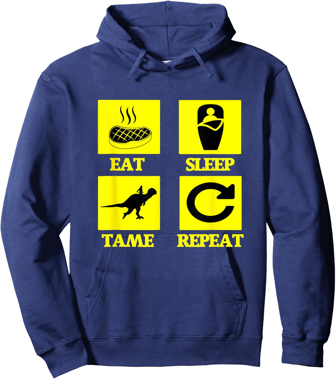 Eat Sleep Tame Repeat Ark Hoodie - Hoodie | Navy