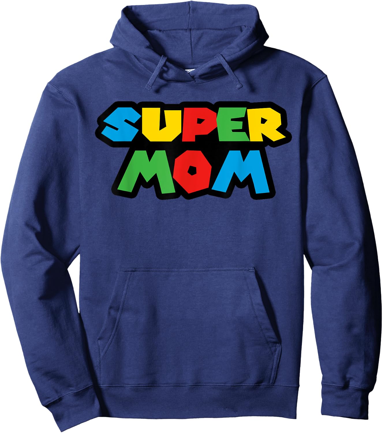 Gamer Super Mom Classic Funny Mother's Day Hoodie - Hoodie | Navy