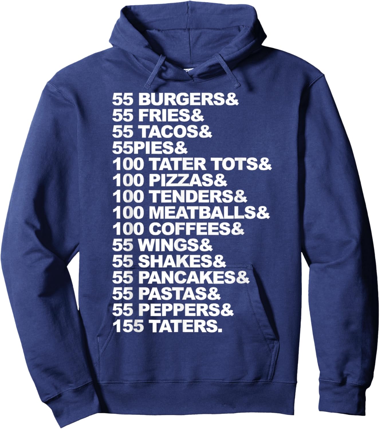 55 Burgers 55 Fries I Think You Should Leave Hoodie - Hoodie | Navy