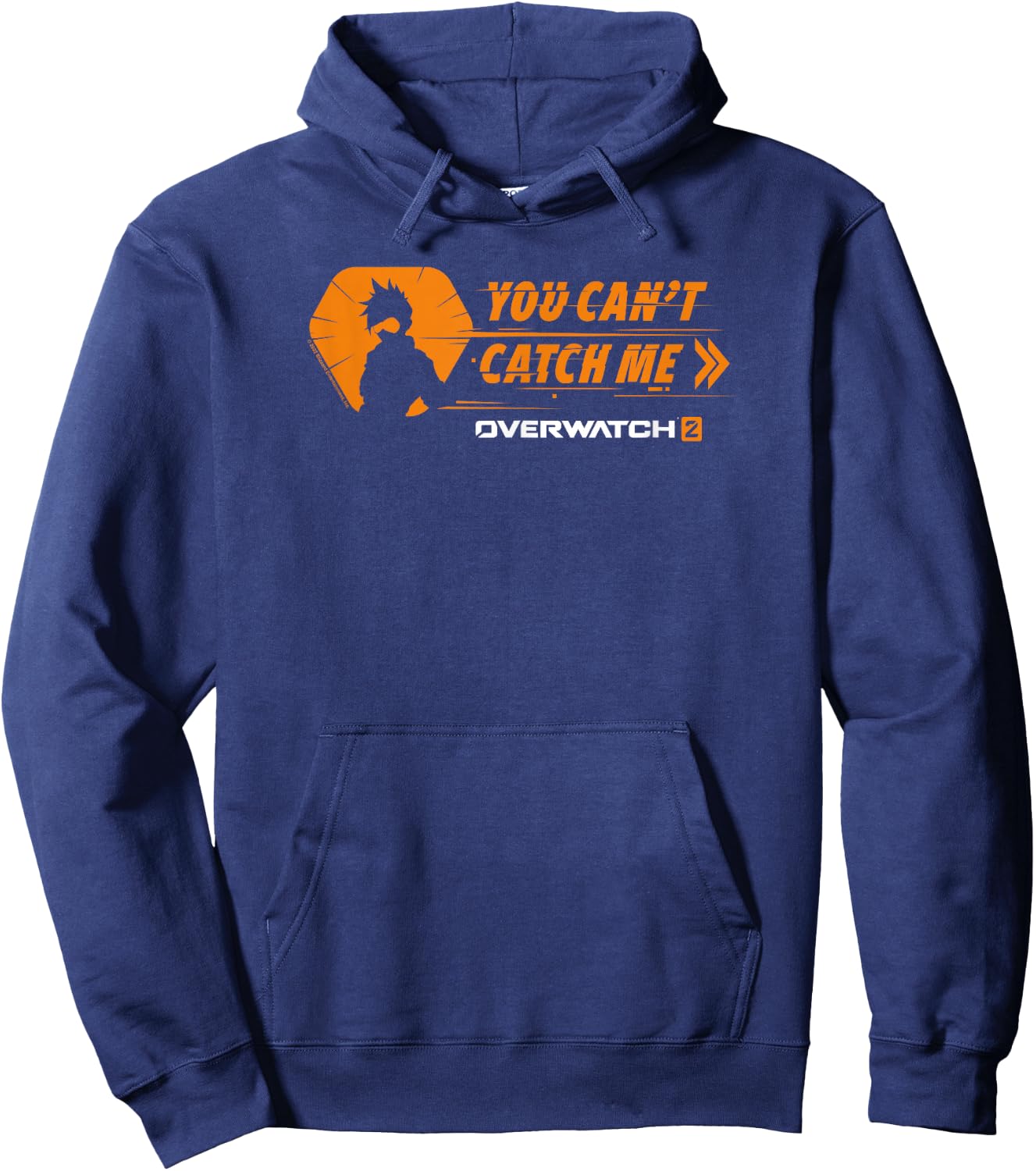 Overwatch 2 You Can't Catch Me Tracer Logo Hoodie - Hoodie | Navy