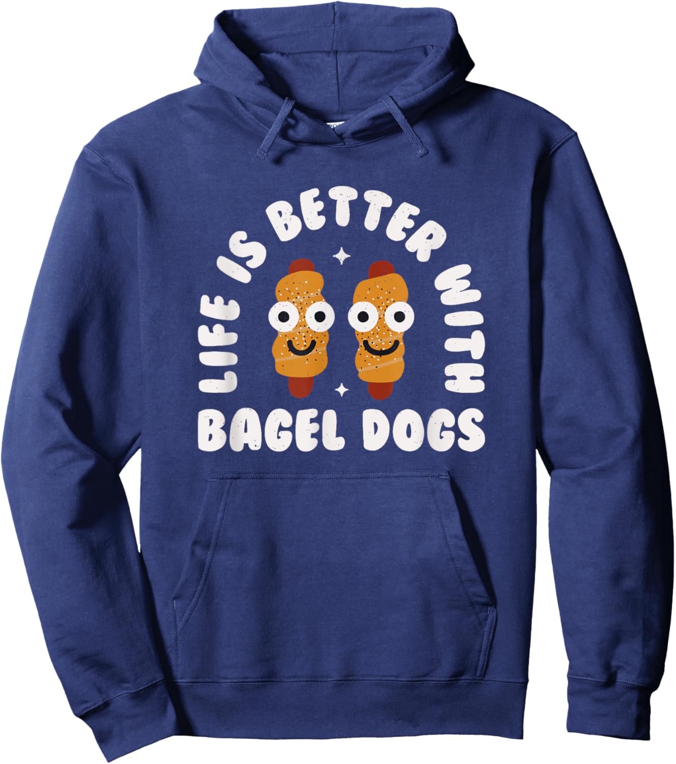 Life Is Better With Bagel Dogs - Bagel Dogs Hoodie - Hoodie | Navy
