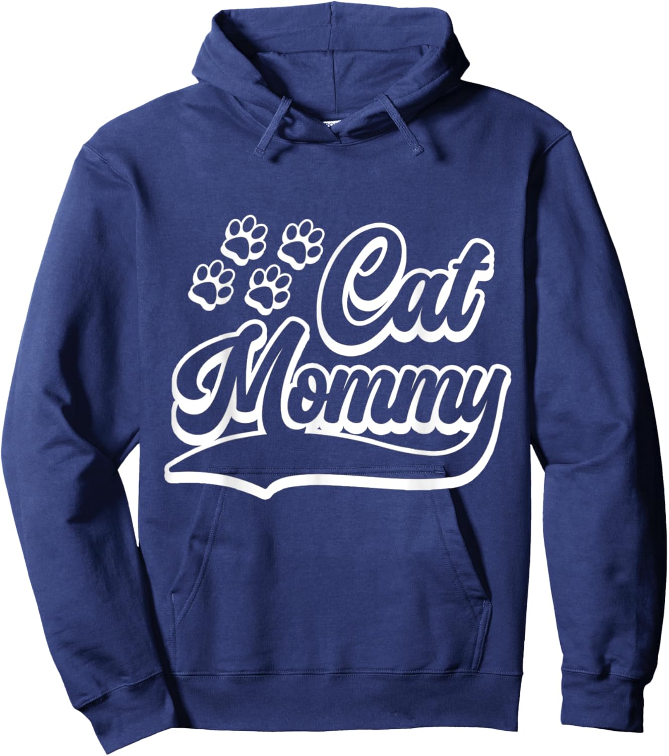 Cat Mommy Kitten Lover Mom Mother's Day Cat Hoodie - Hoodie | Navy