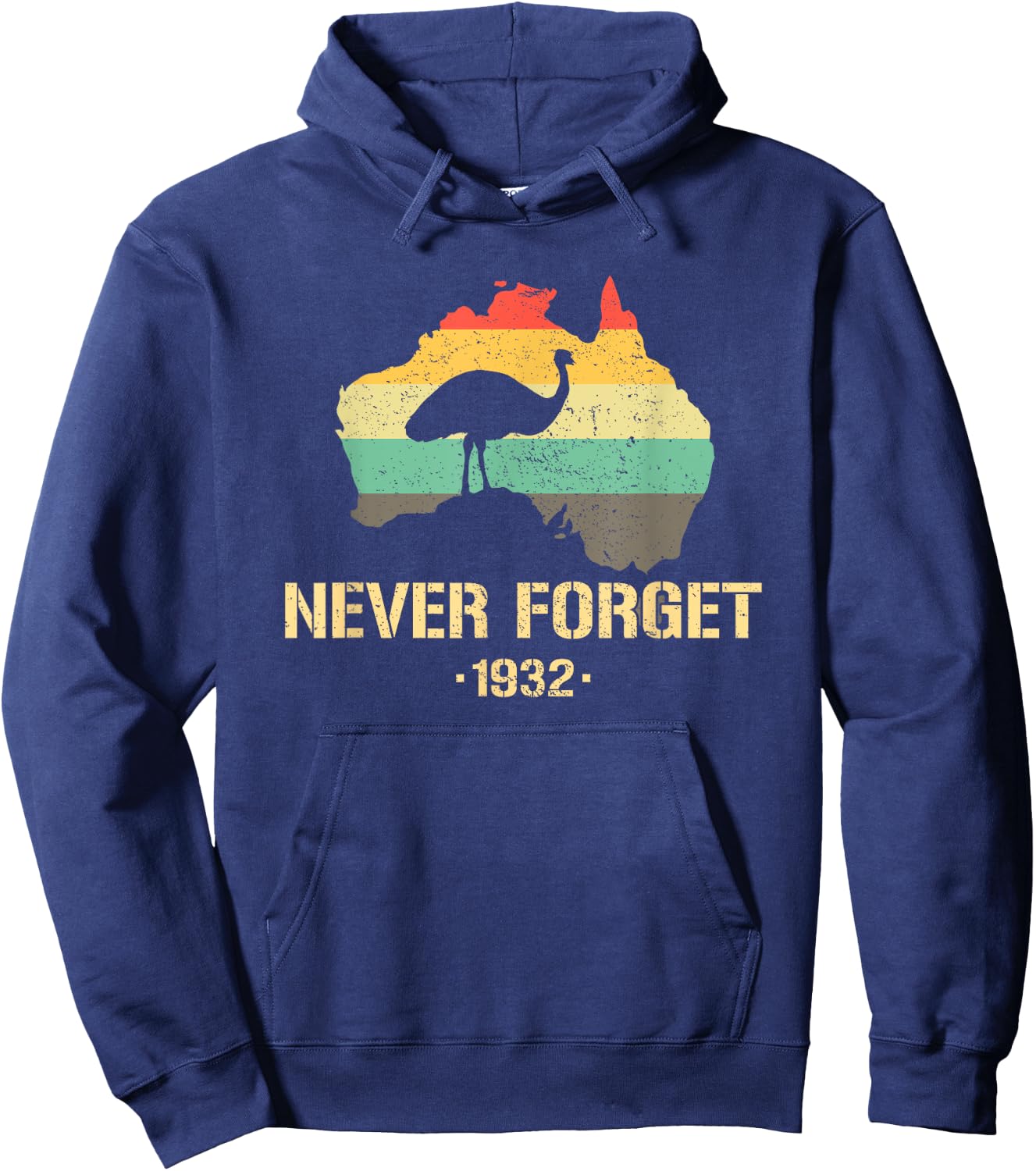 Emu War 1932 Funny Australia History Hoodie - Hoodie | Navy