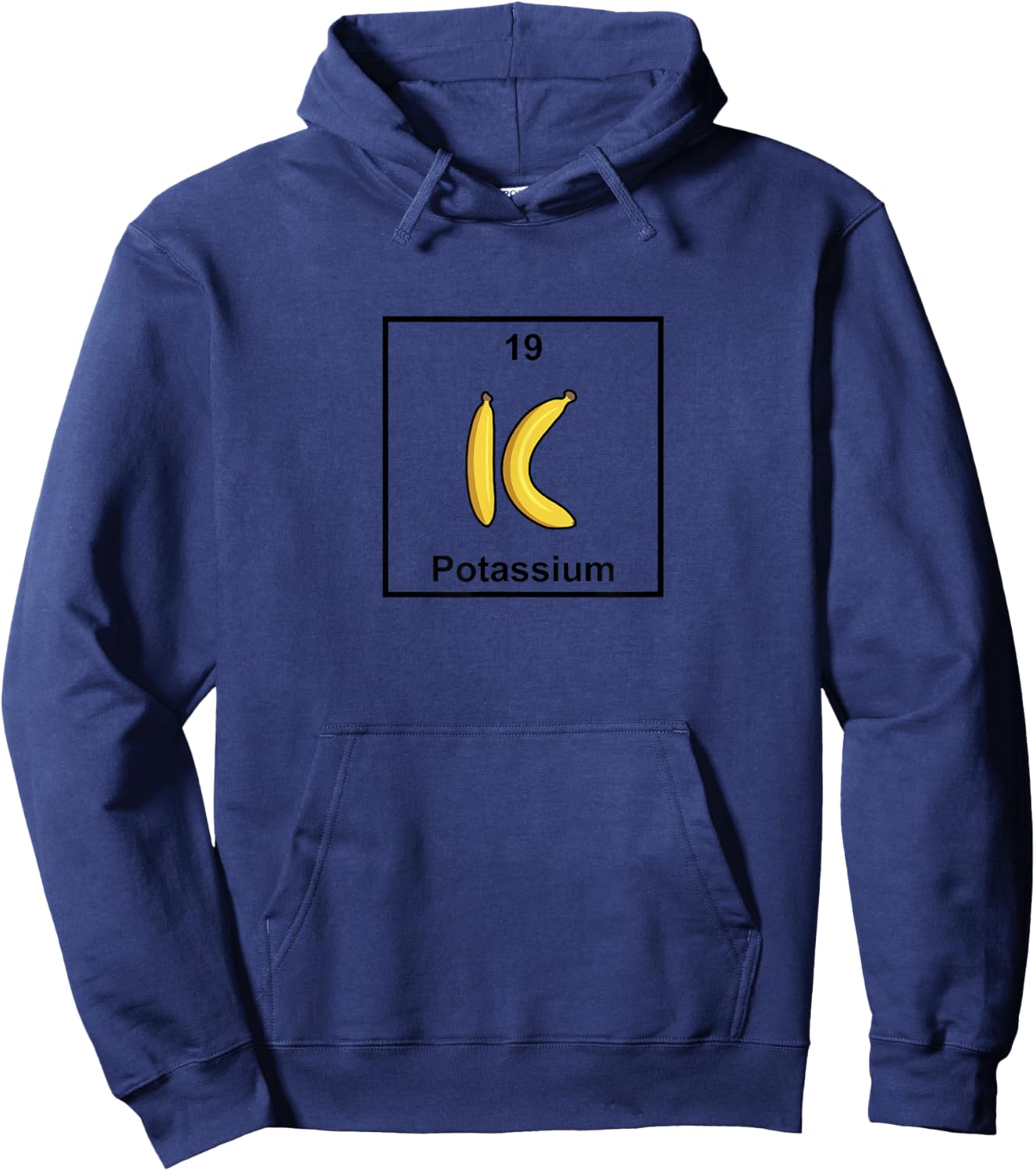 Potassium Banana Element Periodic Table Hoodie - Hoodie | Navy