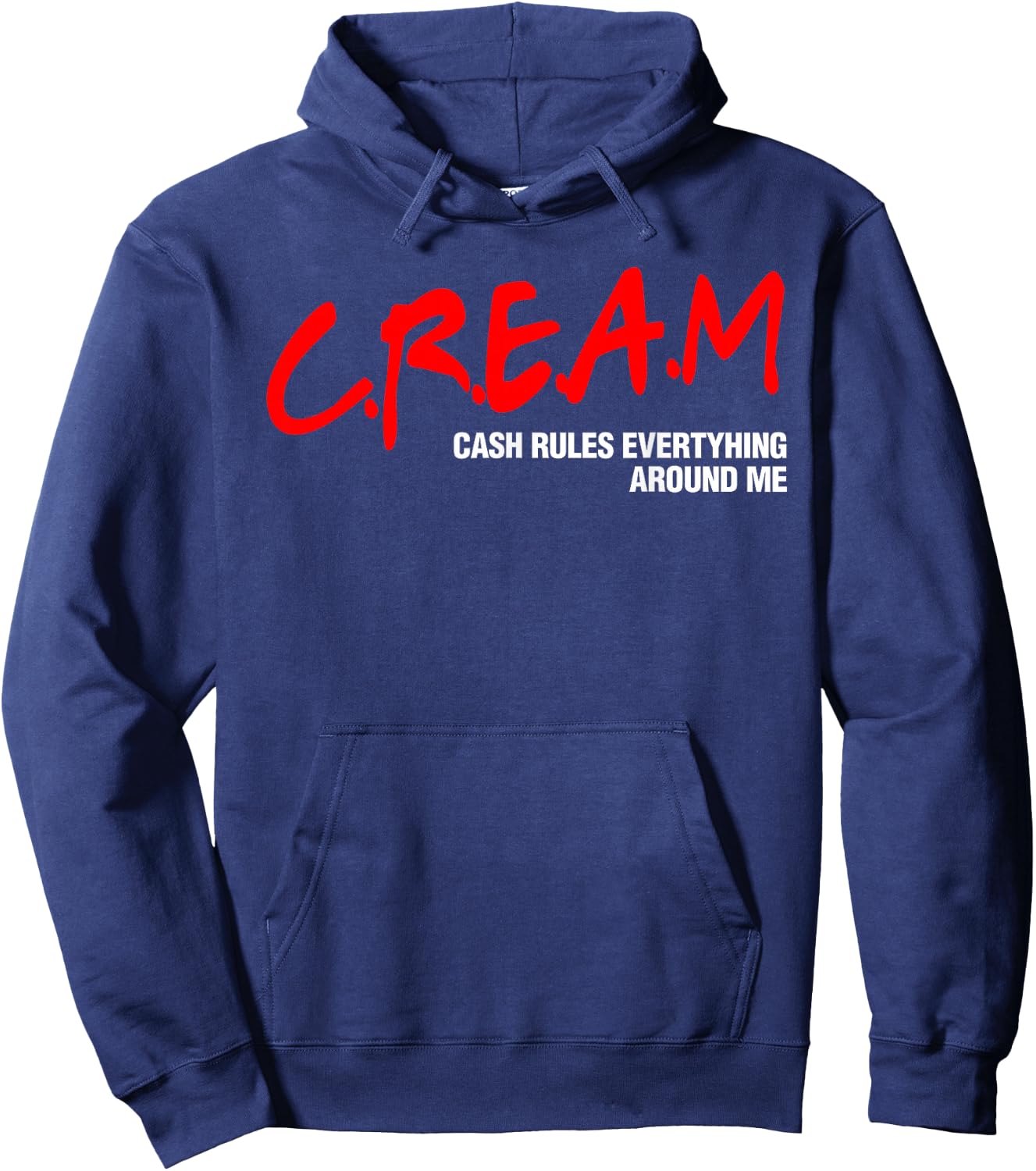 Cream Cash Rules Everything Around Me Hoodie - Hoodie | Navy