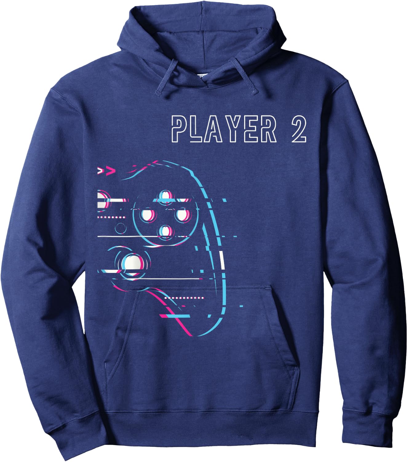 Gamer Couple - Player 1 Player 2 - Gamer Team Hoodie - Hoodie | Navy