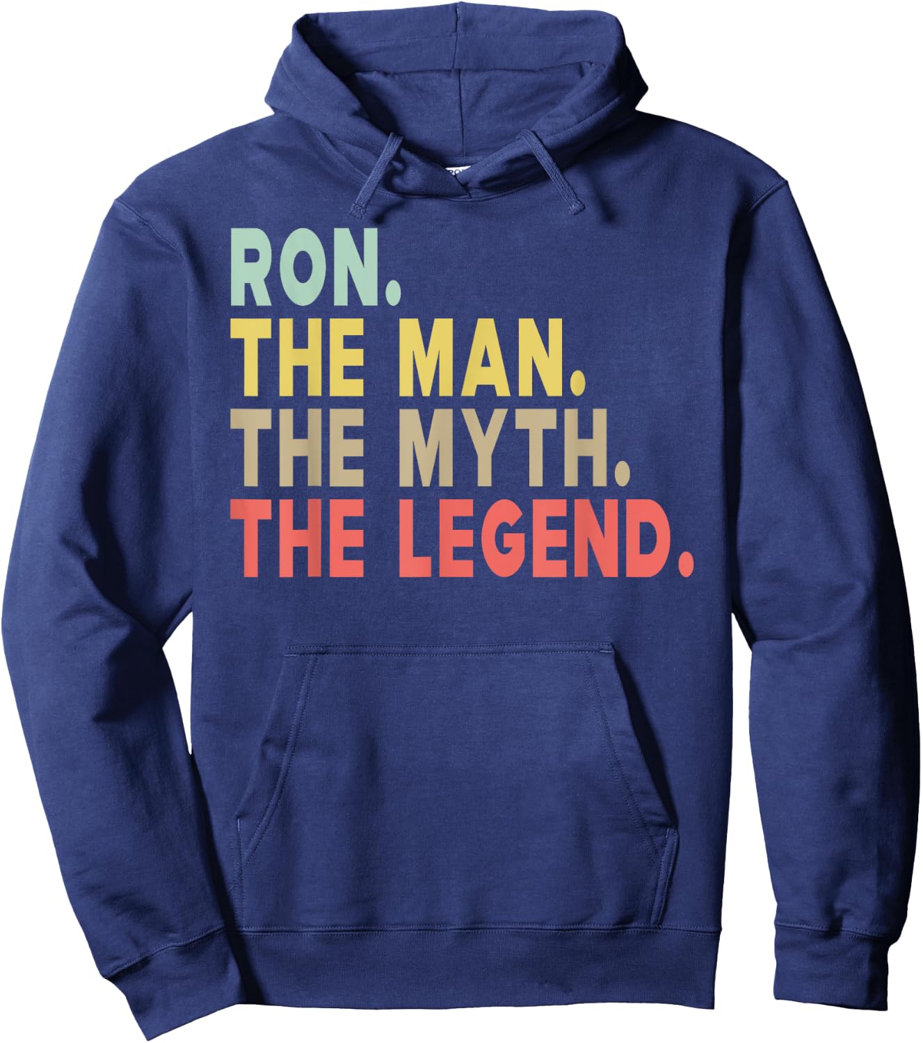 Ron - The Man The Myth The Legend Personalized Hoodie - Hoodie | Navy