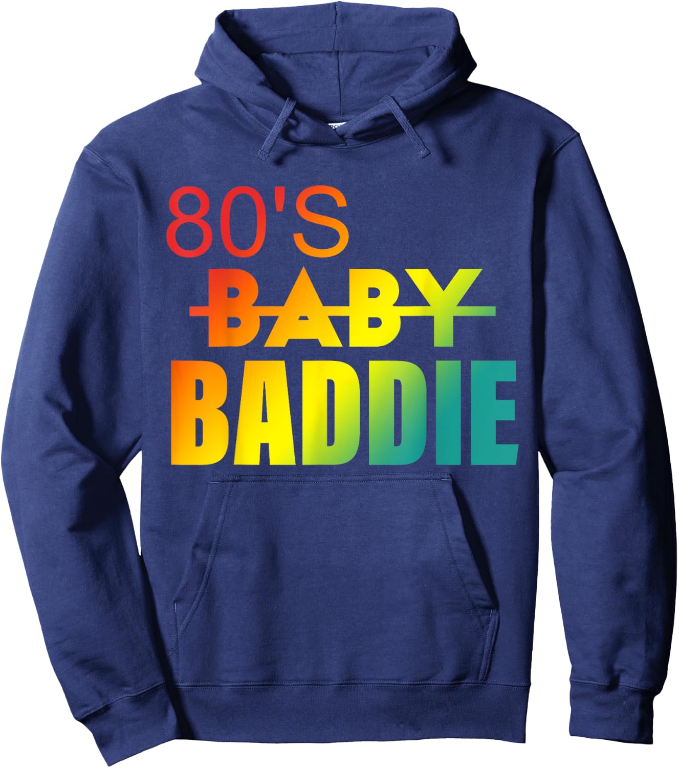 80's Baddie Apparel Hoodie - Hoodie | Navy