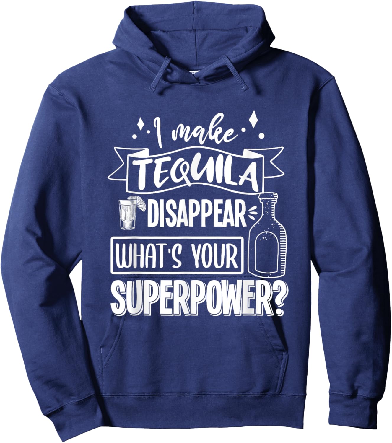Mis Amigos Funny Salt Lime & Tacos Tequila Hoodie - Hoodie | Navy