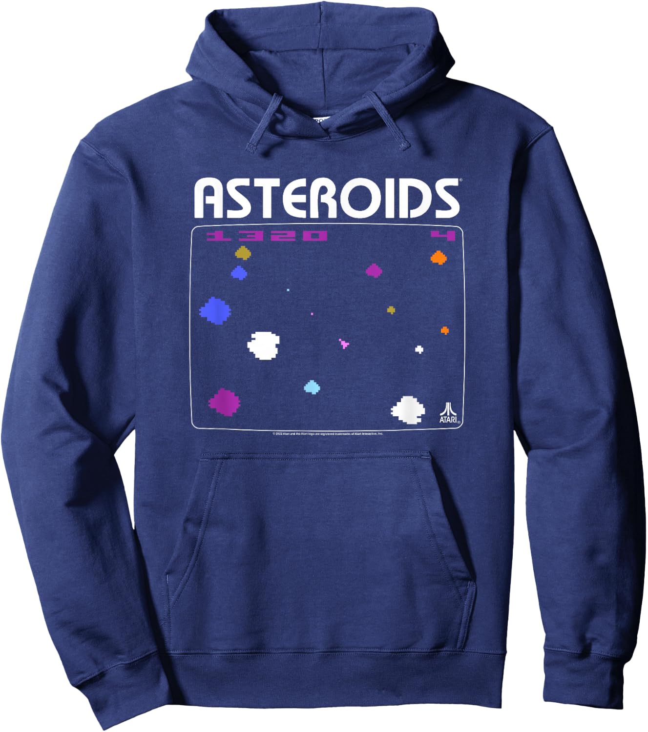 Atari Asteroids Screen Hoodie - Hoodie | Navy