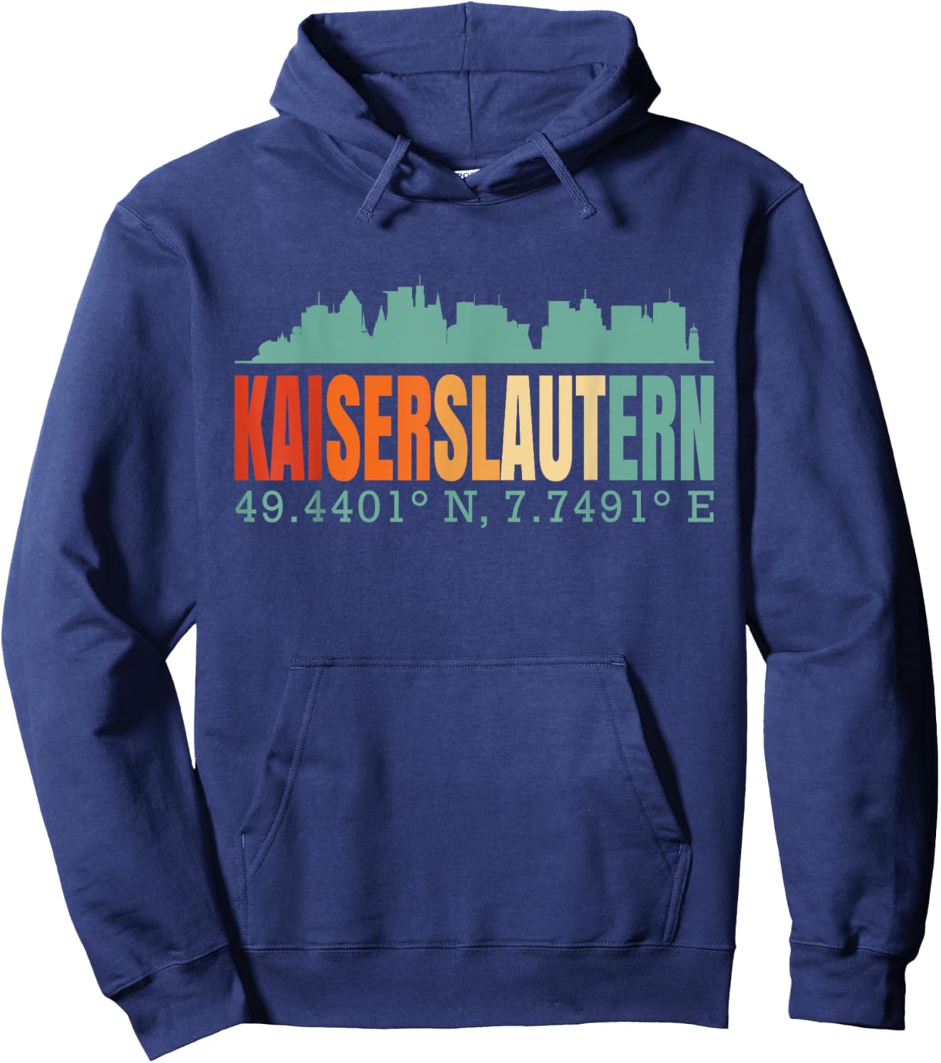 Kaiserslautern Skyline Hoodie - Hoodie | Navy