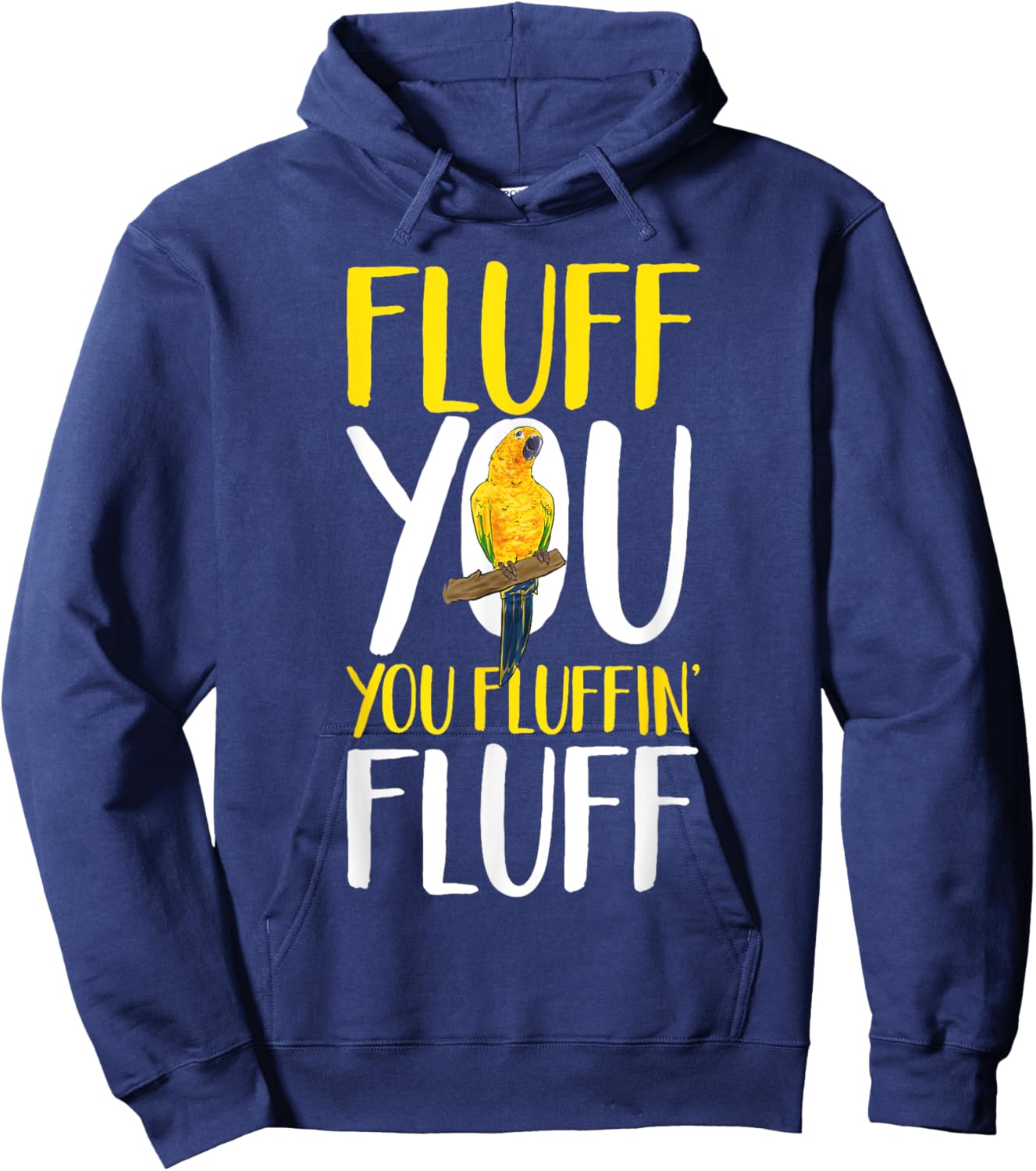 Sun Conure Fluff You Parrot Bird Conure Hoodie - Hoodie | Navy
