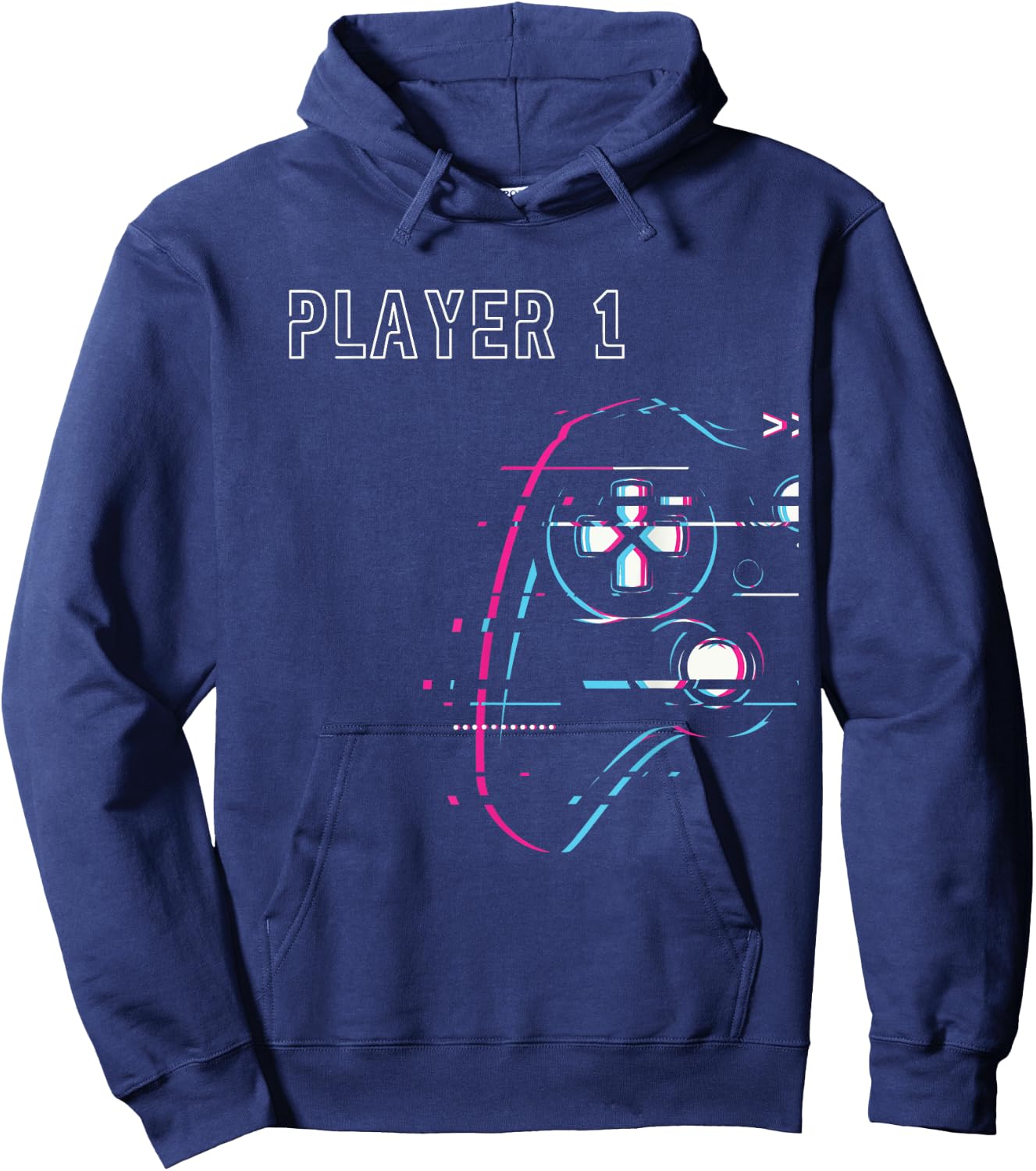 Gamer Couple - Player 1 Player 2 - Gamer Team Hoodie - Hoodie | Navy