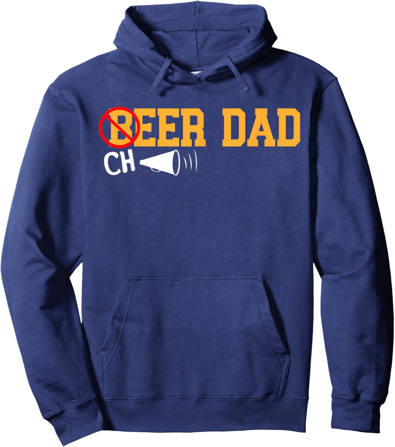 Cheerleader Dad Beer Cheerleading Cheer Dad Hoodie - Hoodie | Navy
