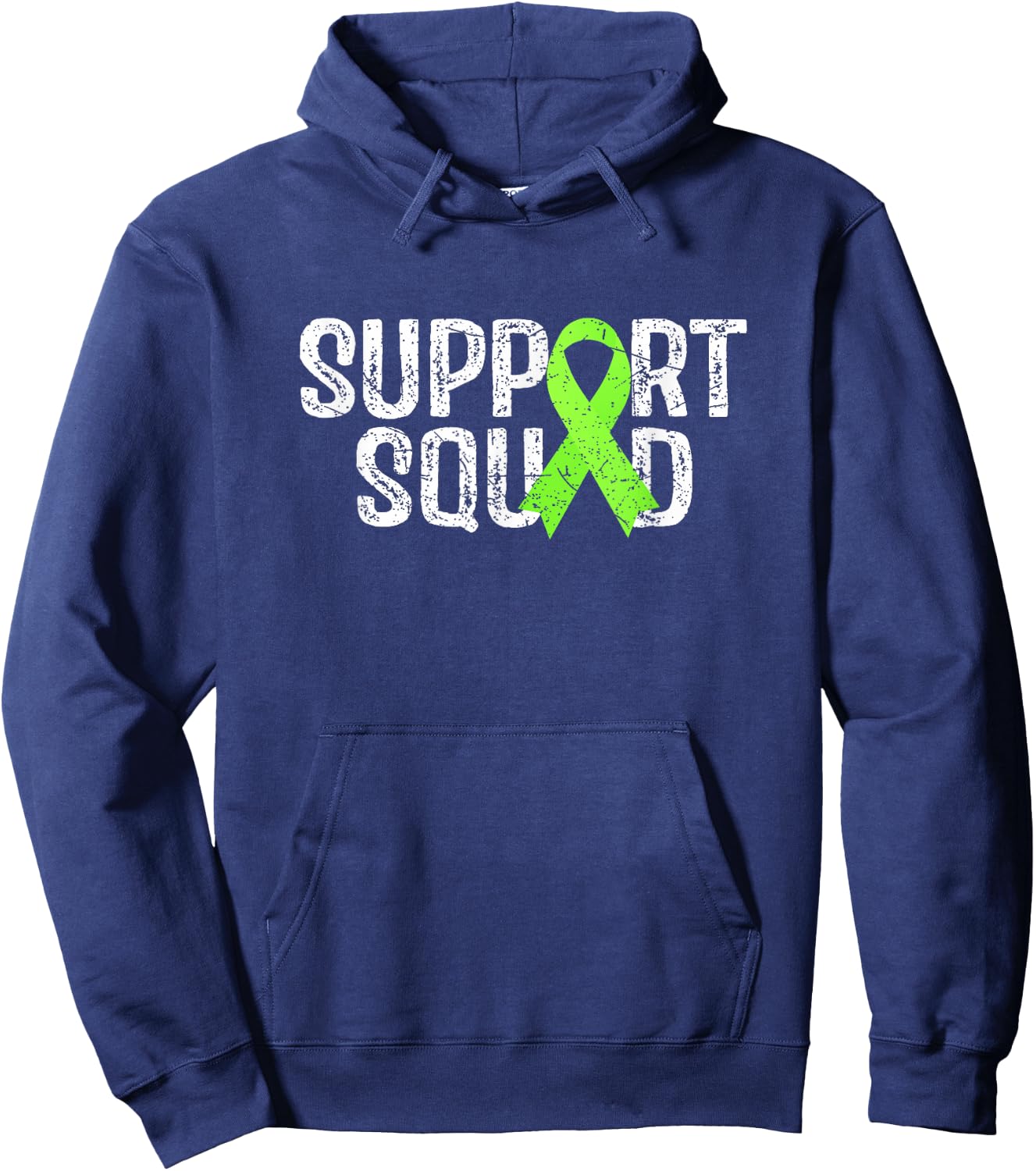 Support Squad Non Hodgkins Lymphoma Awareness Hoodie - Hoodie | Navy