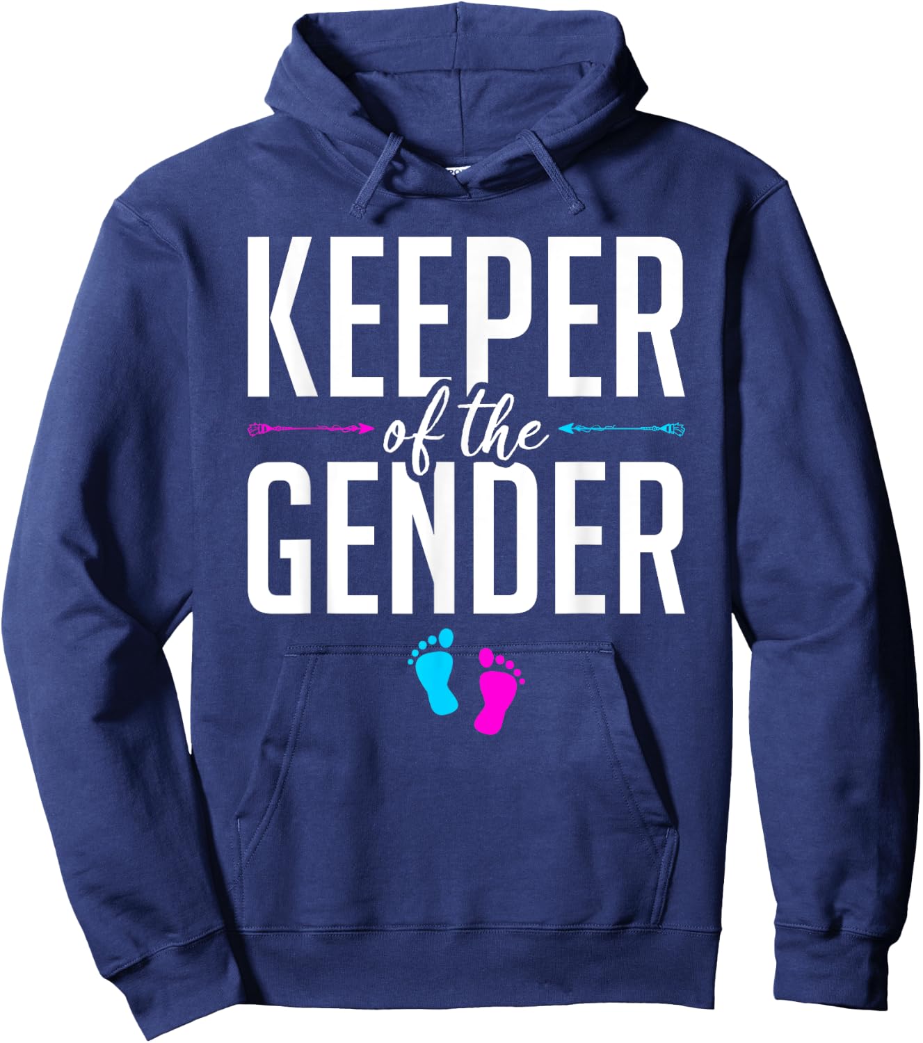 Keeper Of The Gender Gender Reveal Hoodie - Hoodie | Navy