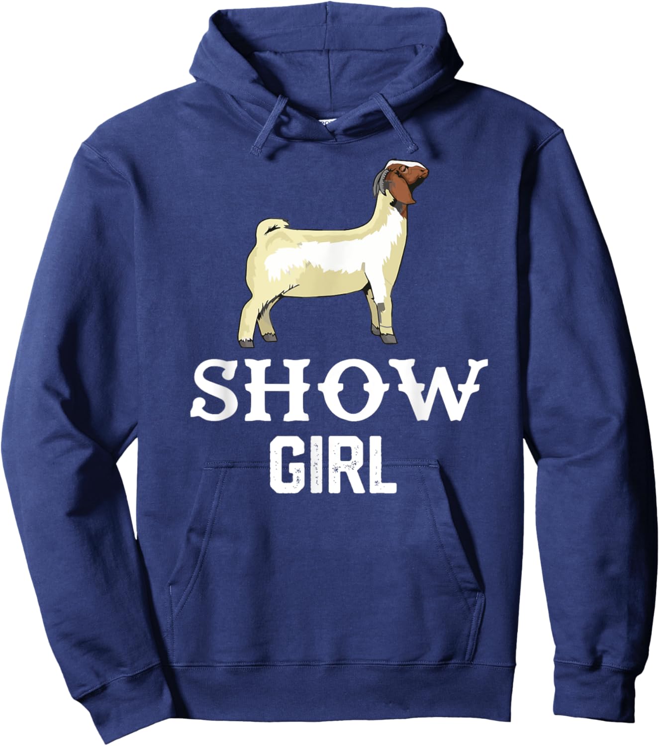 Show Boer Goat girl Hoodie - Hoodie | Navy