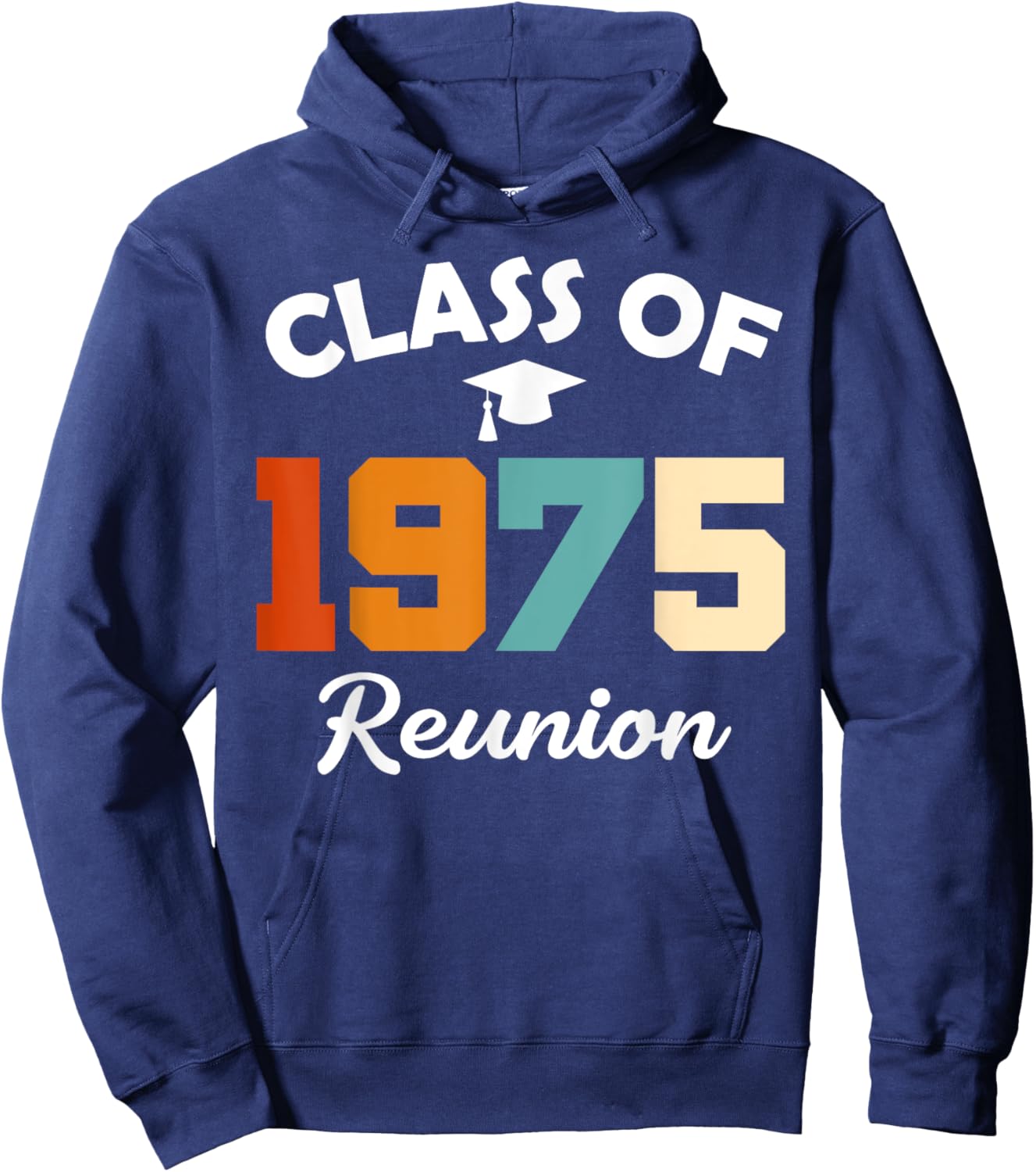 Class Of 1975 High School Party Class Reunion Hoodie - Hoodie | Navy