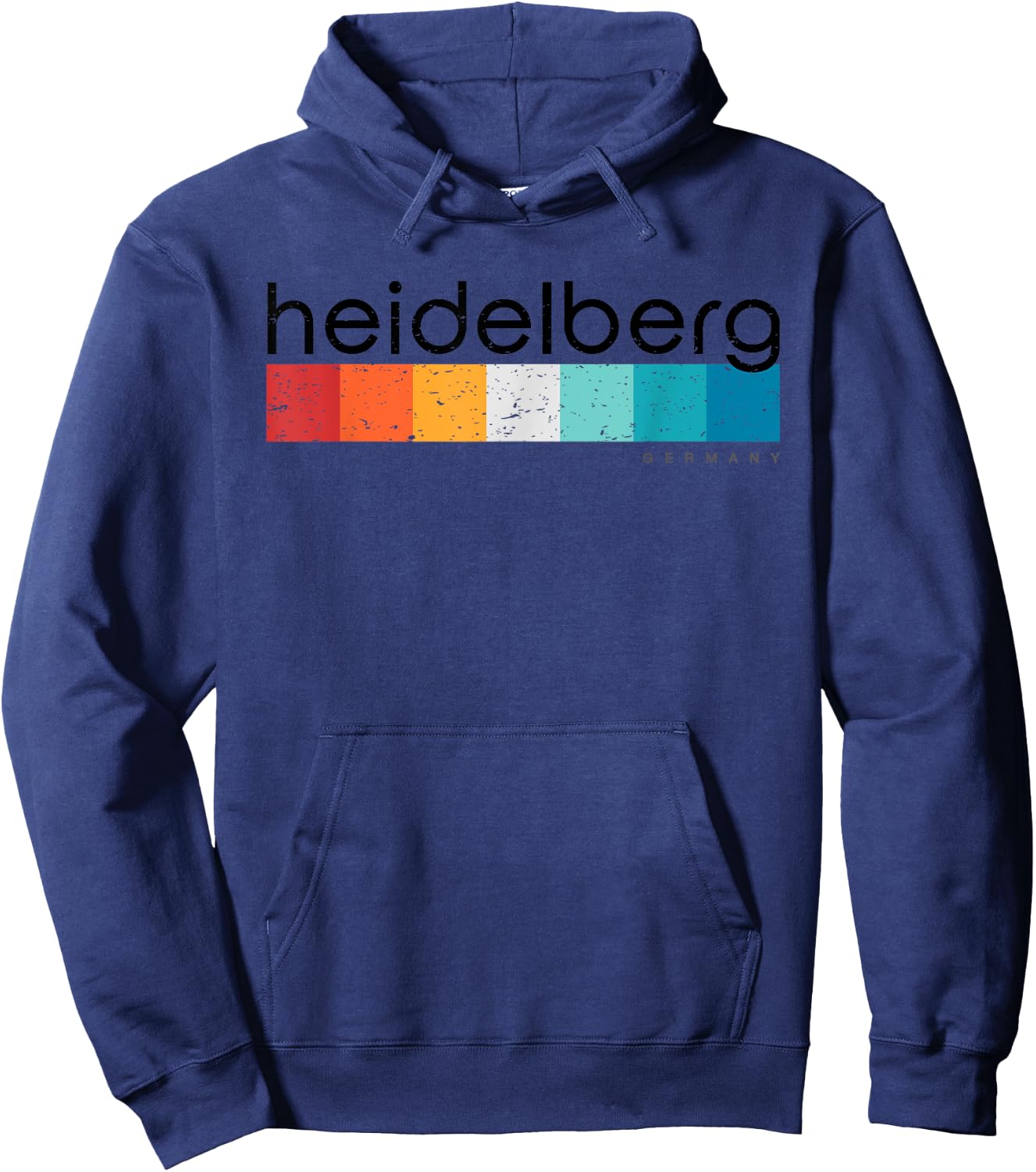 Vintage Heidelberg Germany Retro Design Hoodie - Hoodie | Navy