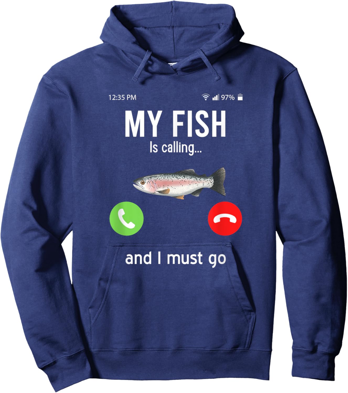 Aquarist fish underwater saying Hoodie - Hoodie | Navy