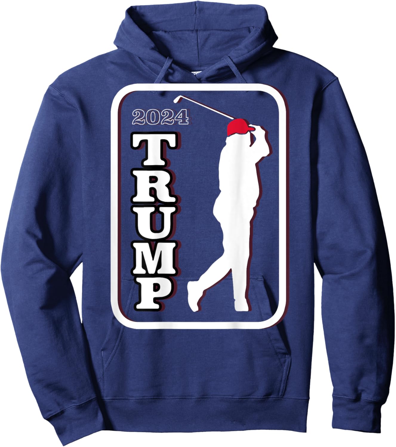 Trump 2024 Golf (on back) Hoodie - Hoodie | Navy