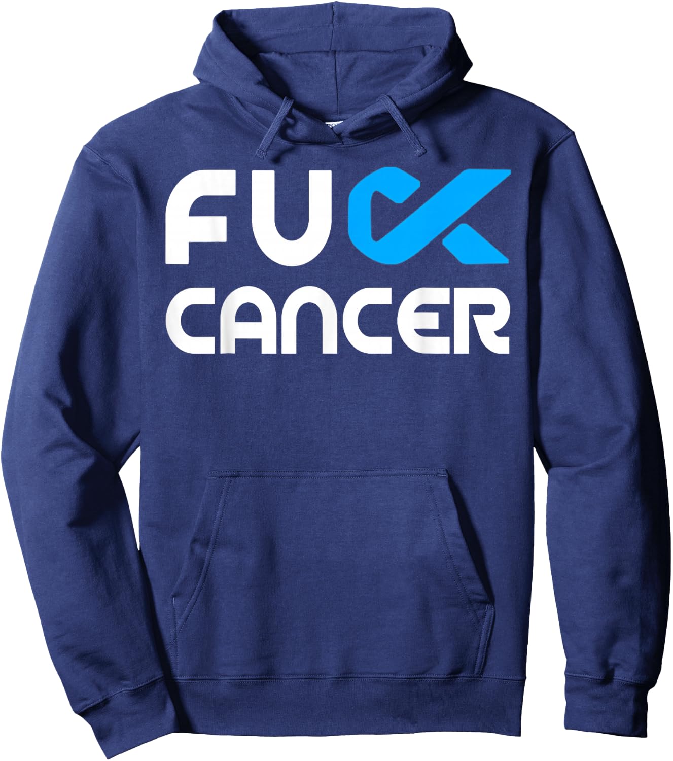 Fuck Cancer - Fuck Colon Cancer Awareness Hoodie - Hoodie | Navy