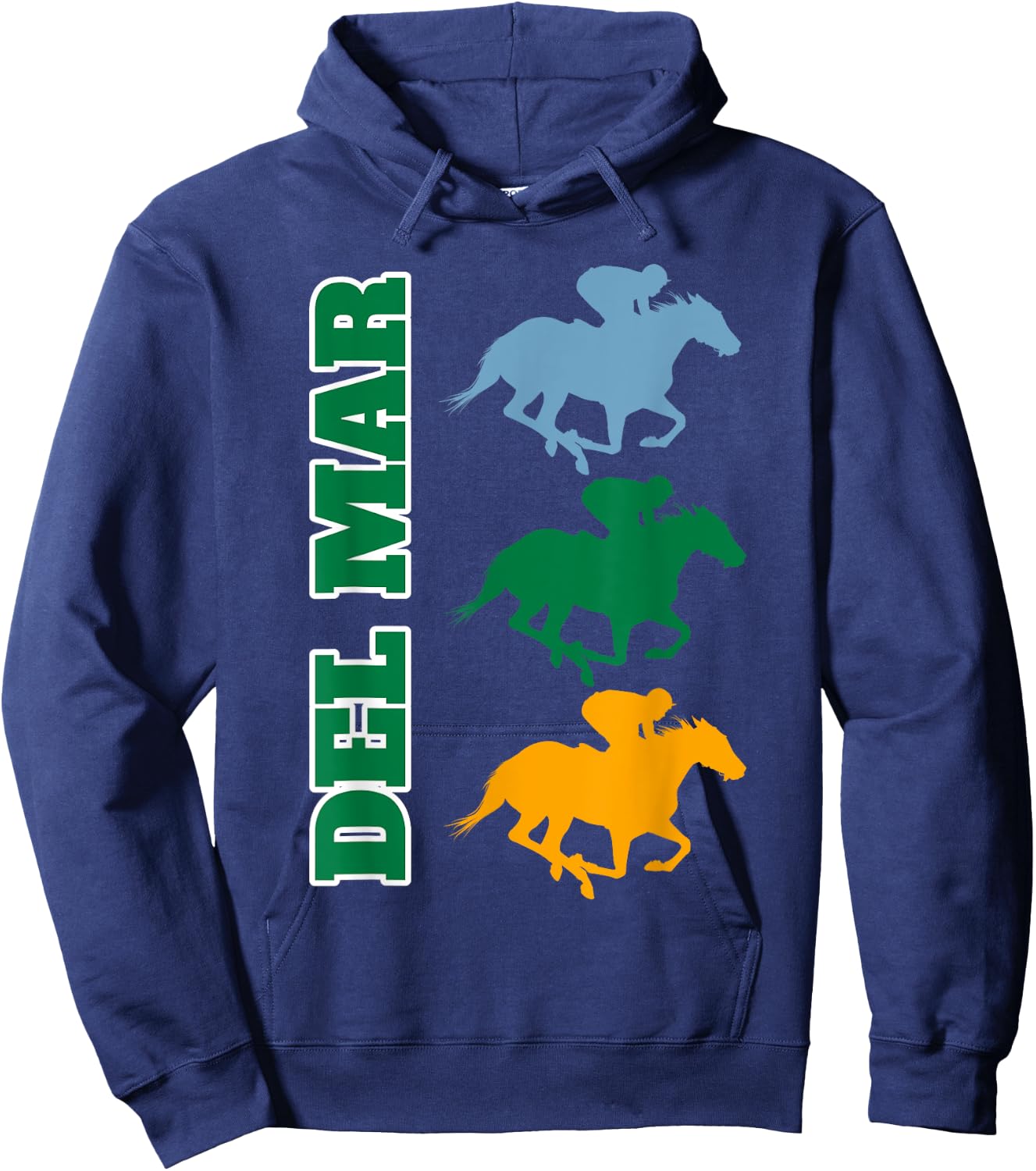 Del Mar California Horse Racing Hoodie - Hoodie | Navy