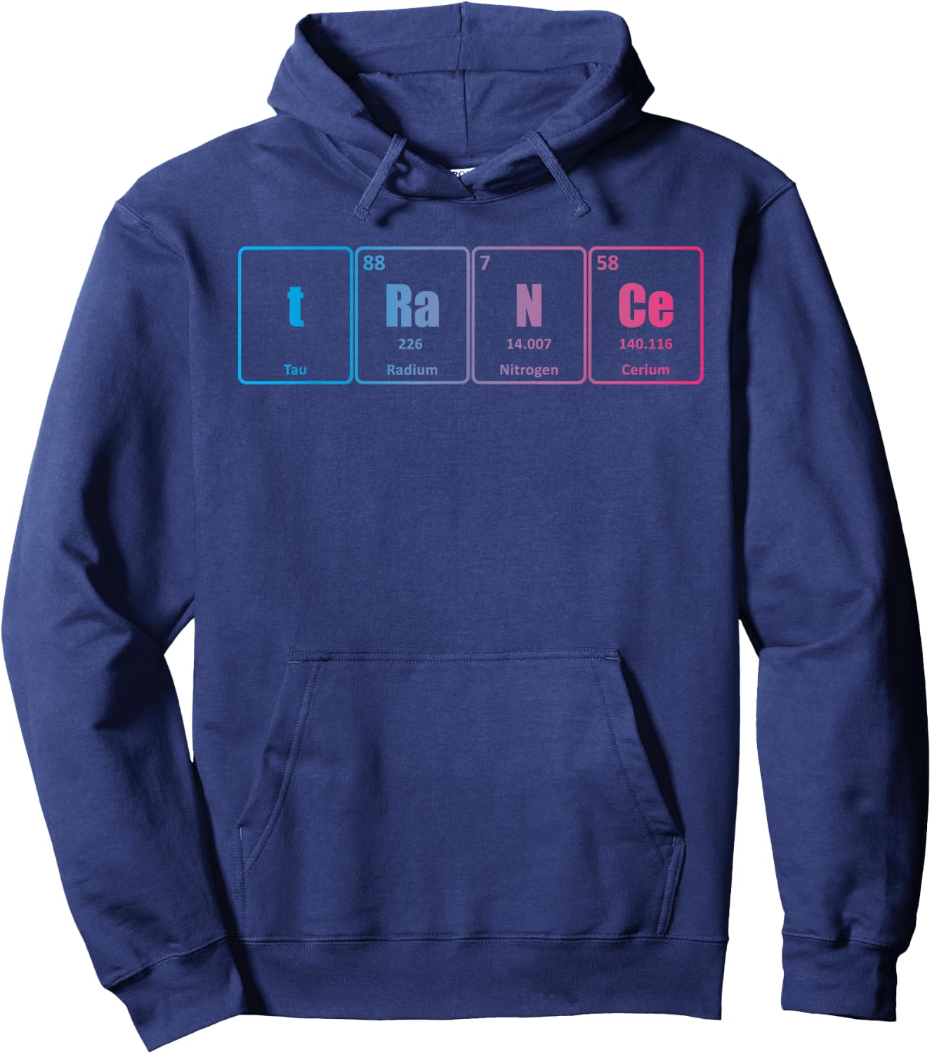 Trance Periodic Table Science Rave EDM Hoodie - Hoodie | Navy