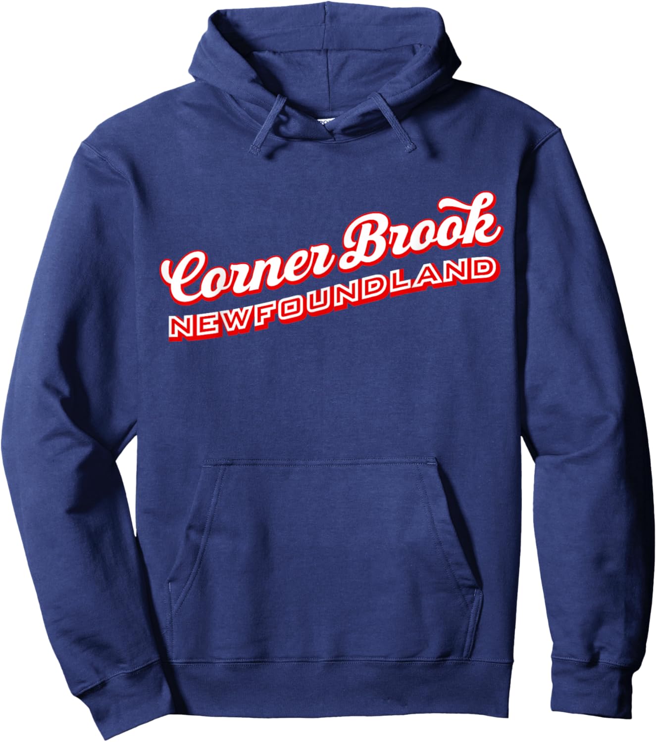 Corner Brook Newfoundland Hoodie - Hoodie | Navy