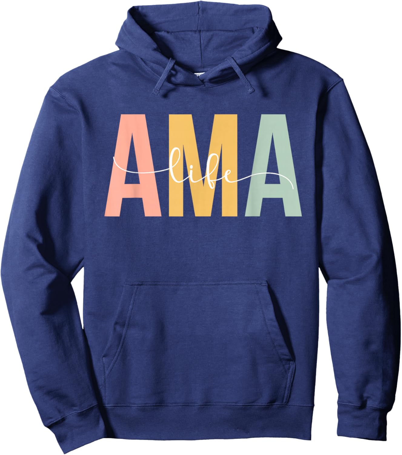 AMA Life AMA Grandma AMA Grandmother Hoodie - Hoodie | Navy