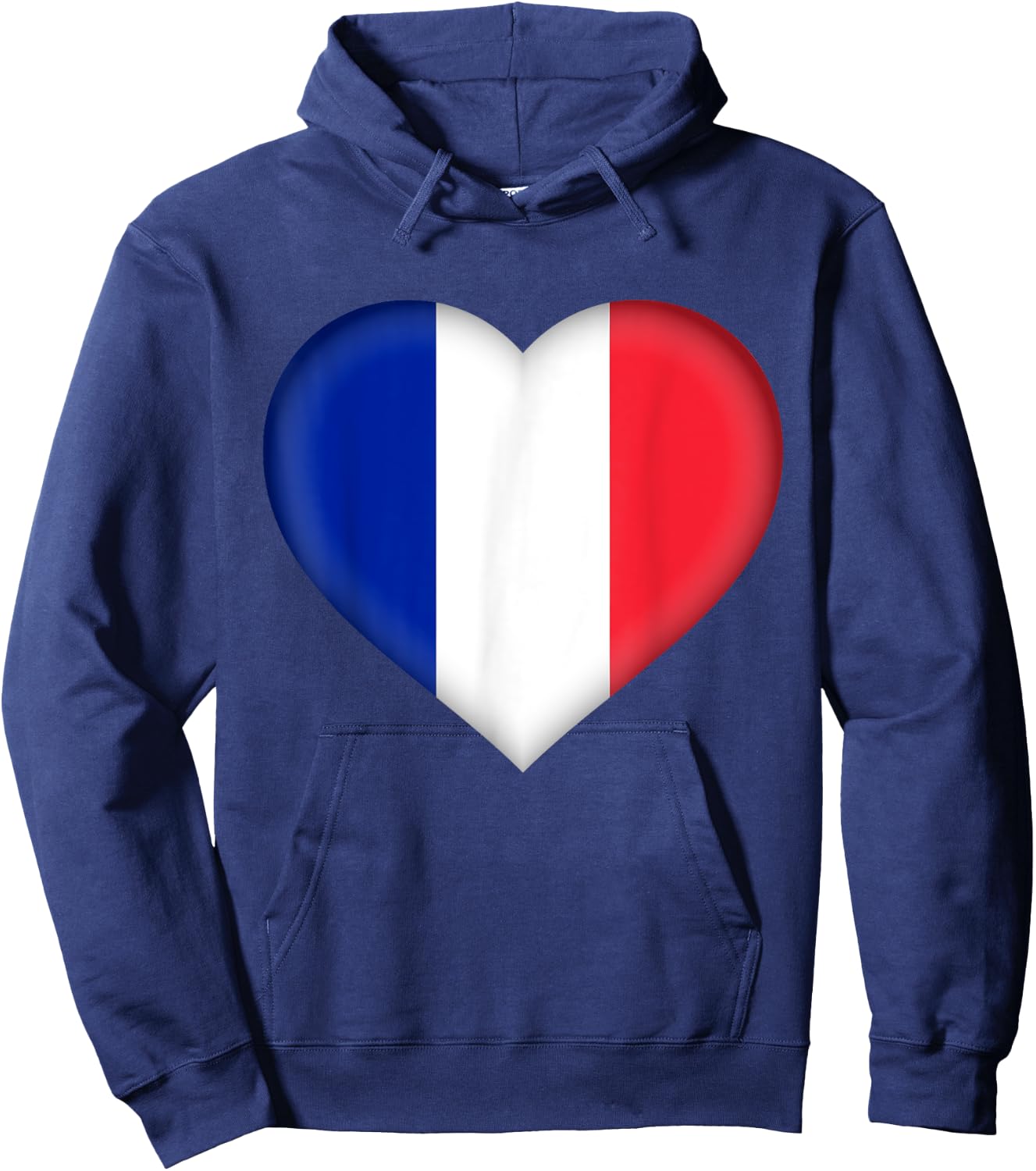 I Love France | French Flag Heart Outfit Hoodie - Hoodie | Navy