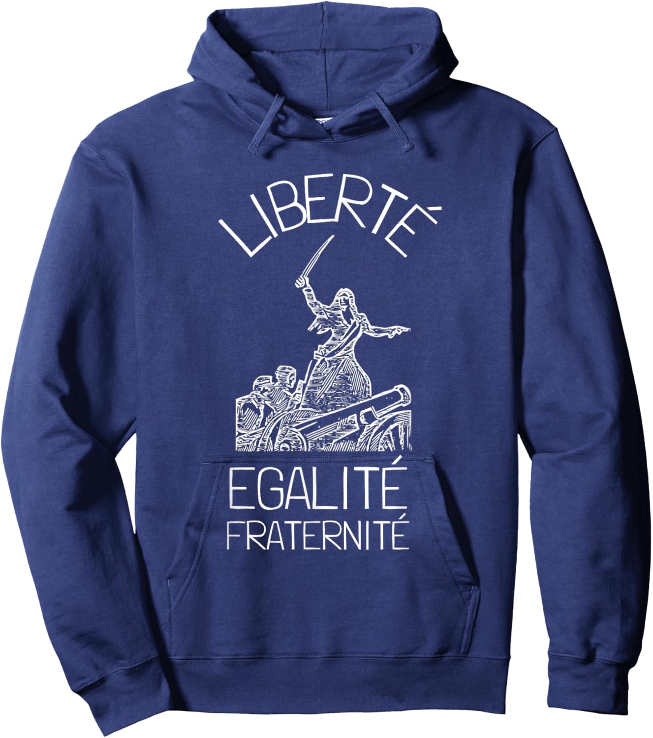 Liberte Egalite Fraternite French Revolution Hoodie - Hoodie | Navy