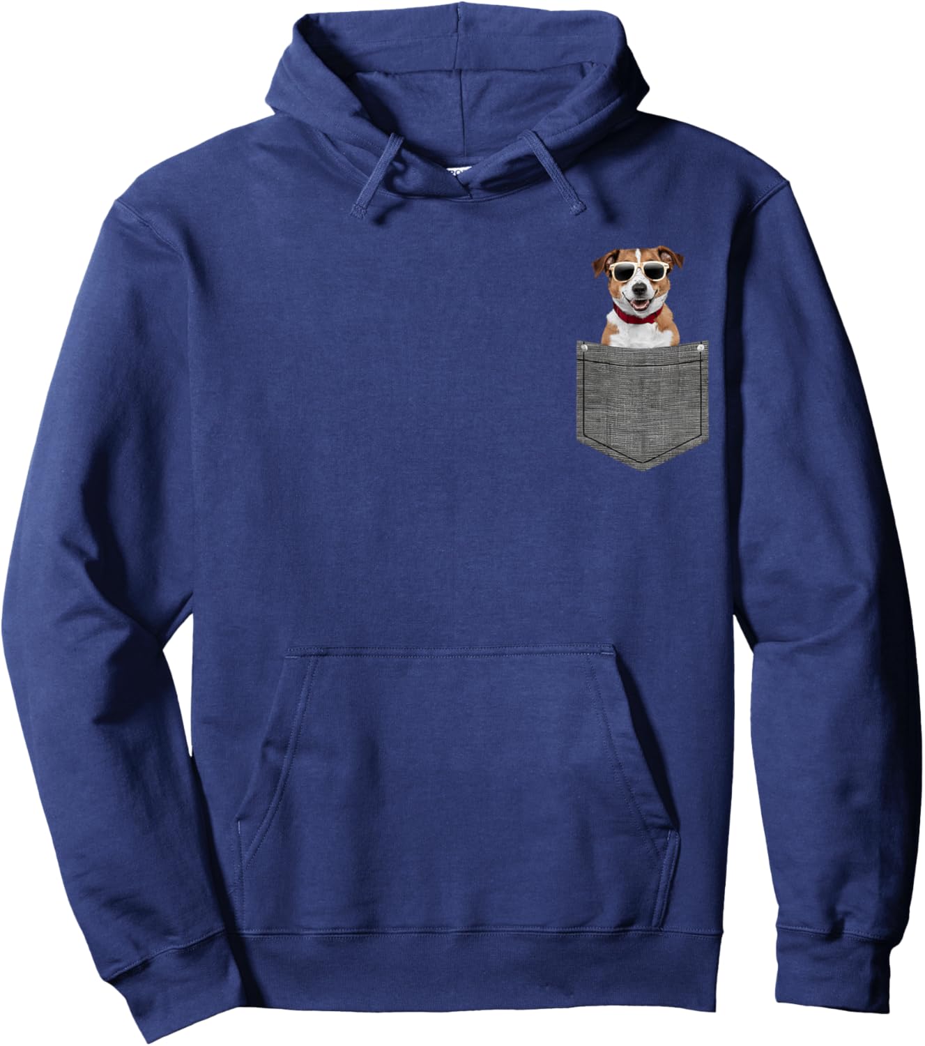 Dog in Pocket Hoodie - Hoodie | Navy