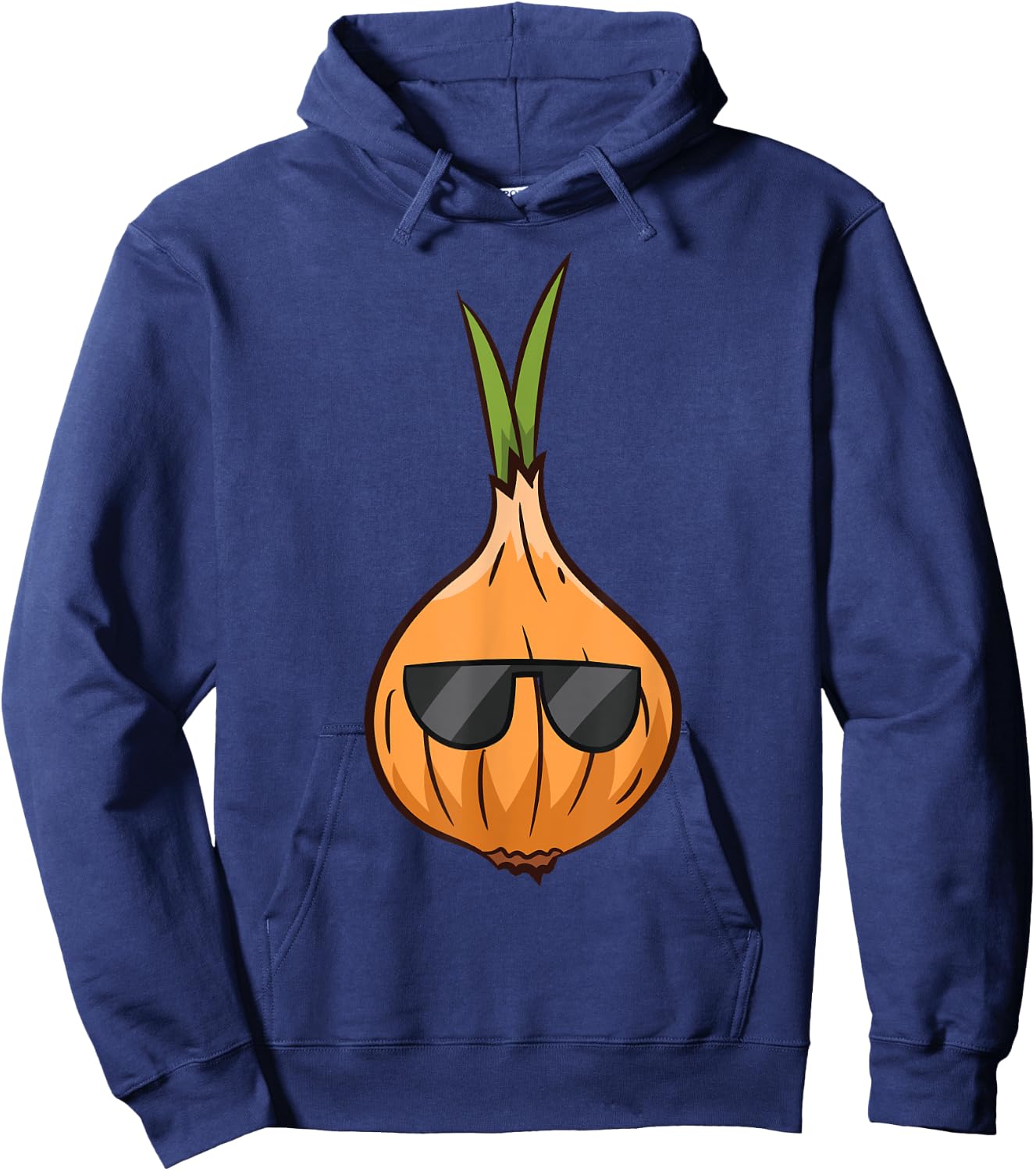 Onion With Sunglasses Vegetable Onions Hoodie - Hoodie | Navy