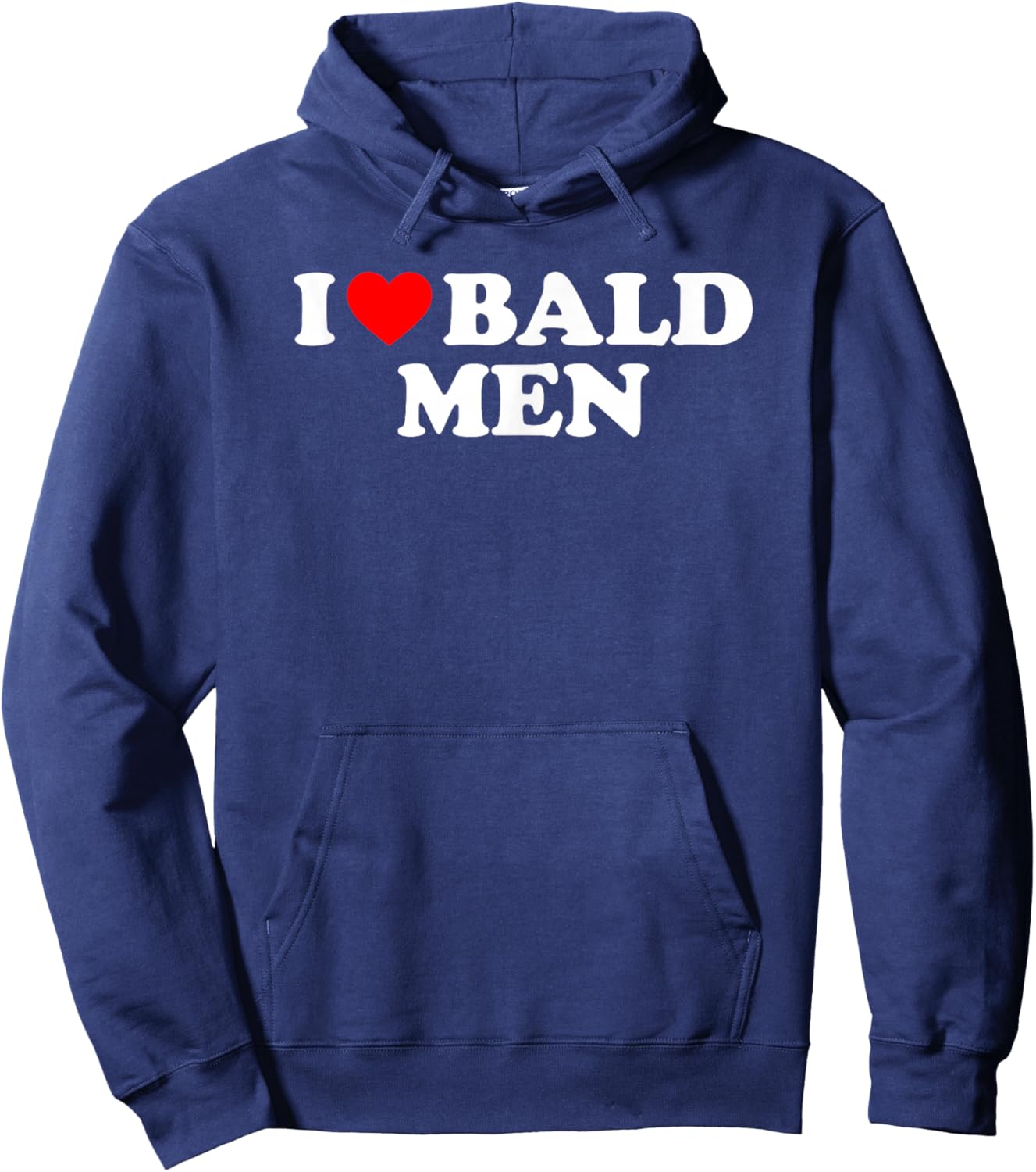I Love Bald Men Hoodie - Hoodie | Navy
