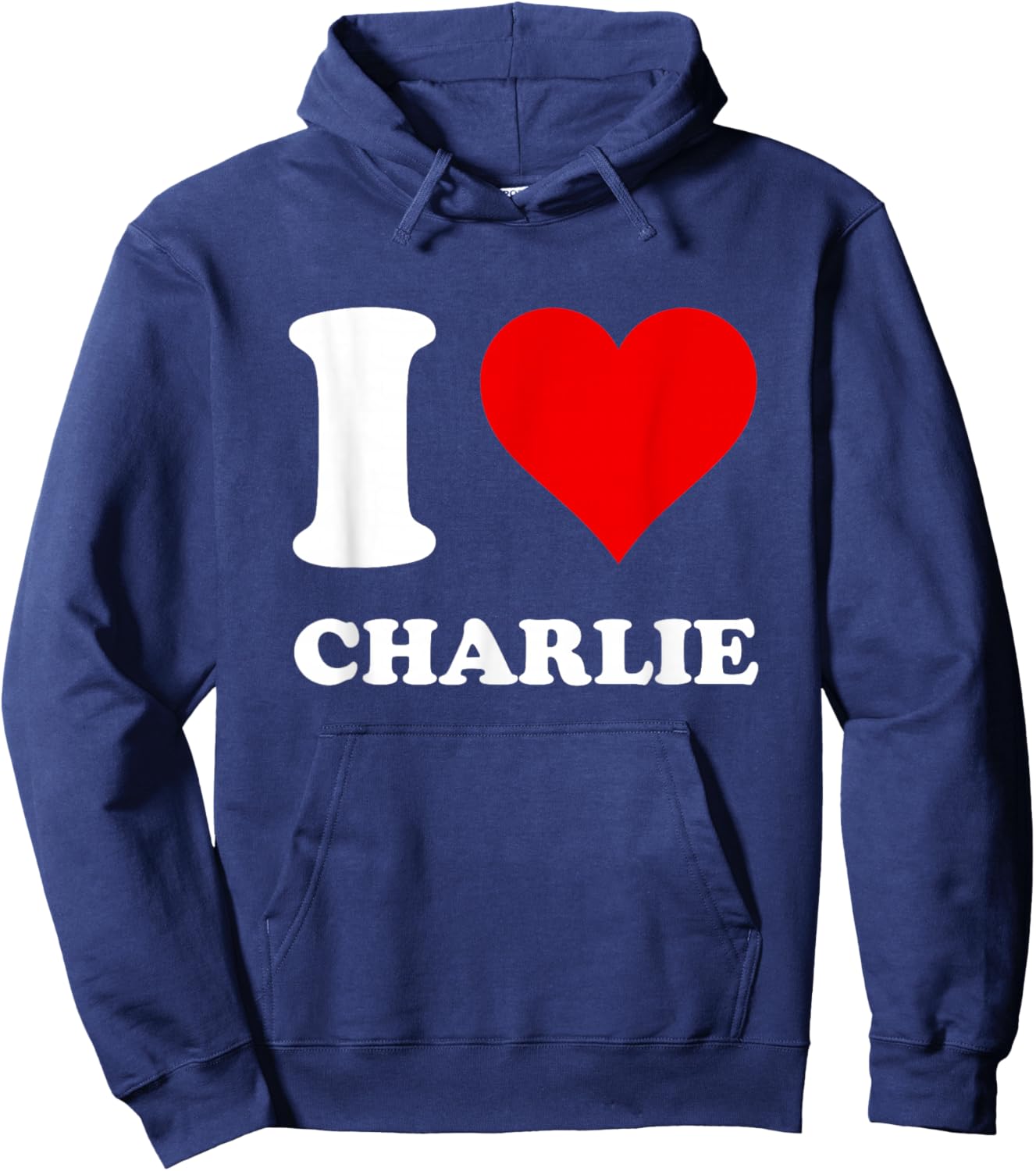 I Love Charlie Hoodie - Hoodie | Navy