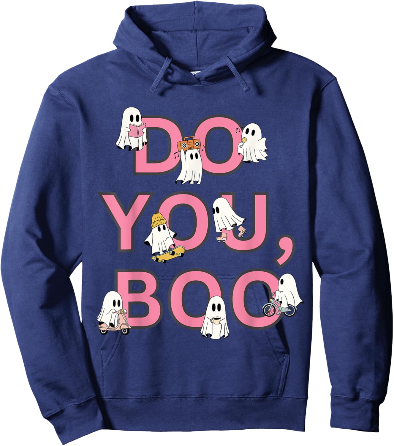 Do You Boo cute ghost Halloween Hoodie - Hoodie | Navy