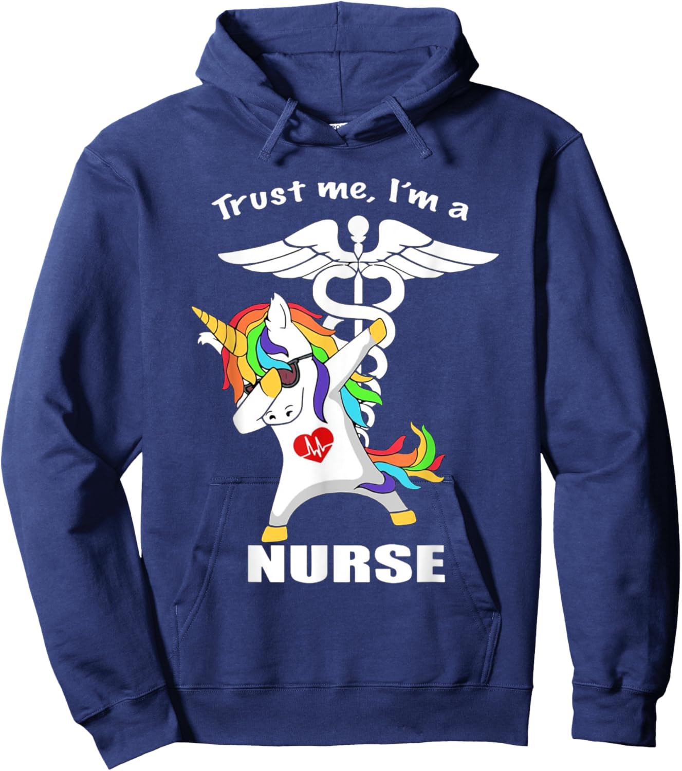 Trust me I'm a Nurse Unicorn Hoodie - Hoodie | Navy
