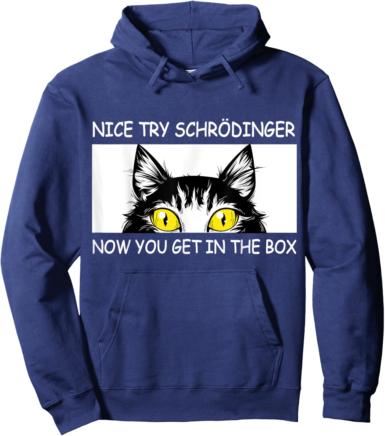 Schrödinger's Cat Funny Quantum Physics Hoodie - Hoodie | Navy