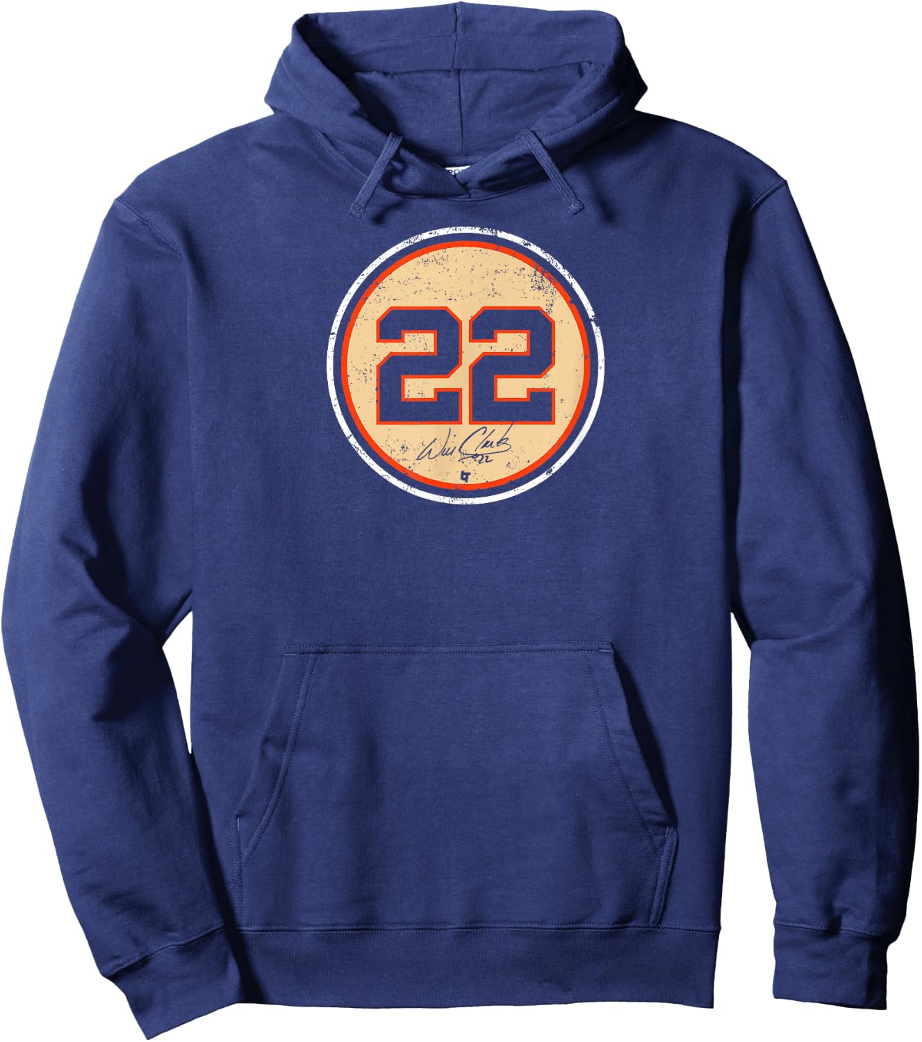 Officially Licensed - Will Clark: 22 Hoodie - Hoodie | Navy