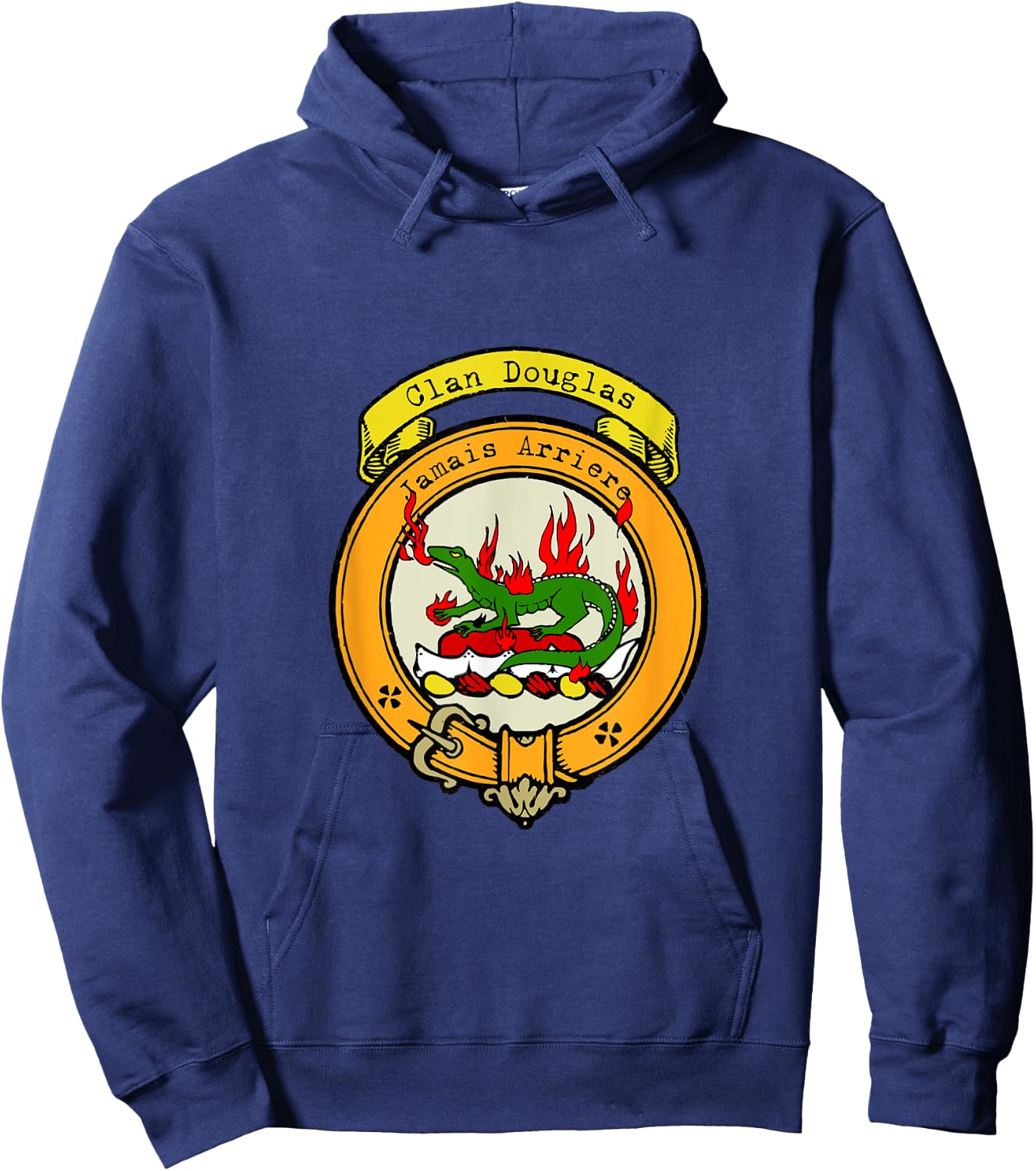 Clan Douglas Scottish Crest Hoodie - Hoodie | Navy