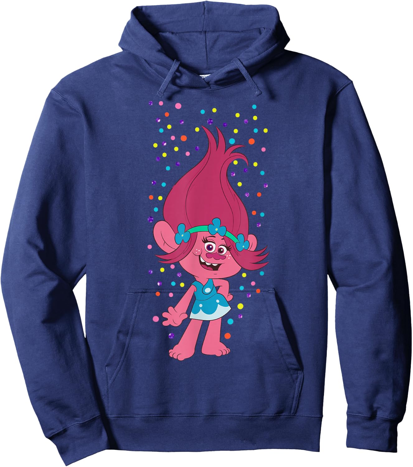 DreamWorks Trolls Poppy Polka Dots Hoodie - Hoodie | Navy