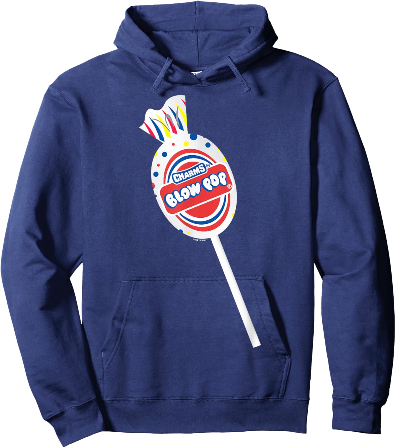 Charms Blow Pop Photo Real Lollipop Logo Hoodie - Hoodie | Navy