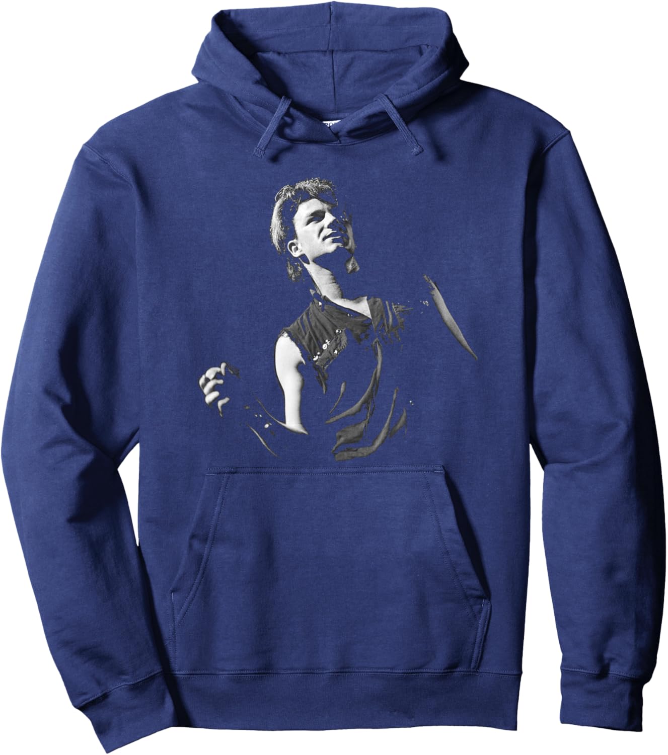 Bono of U2 War Tour UK 1983 by Stephen Wright Hoodie - Hoodie | Navy