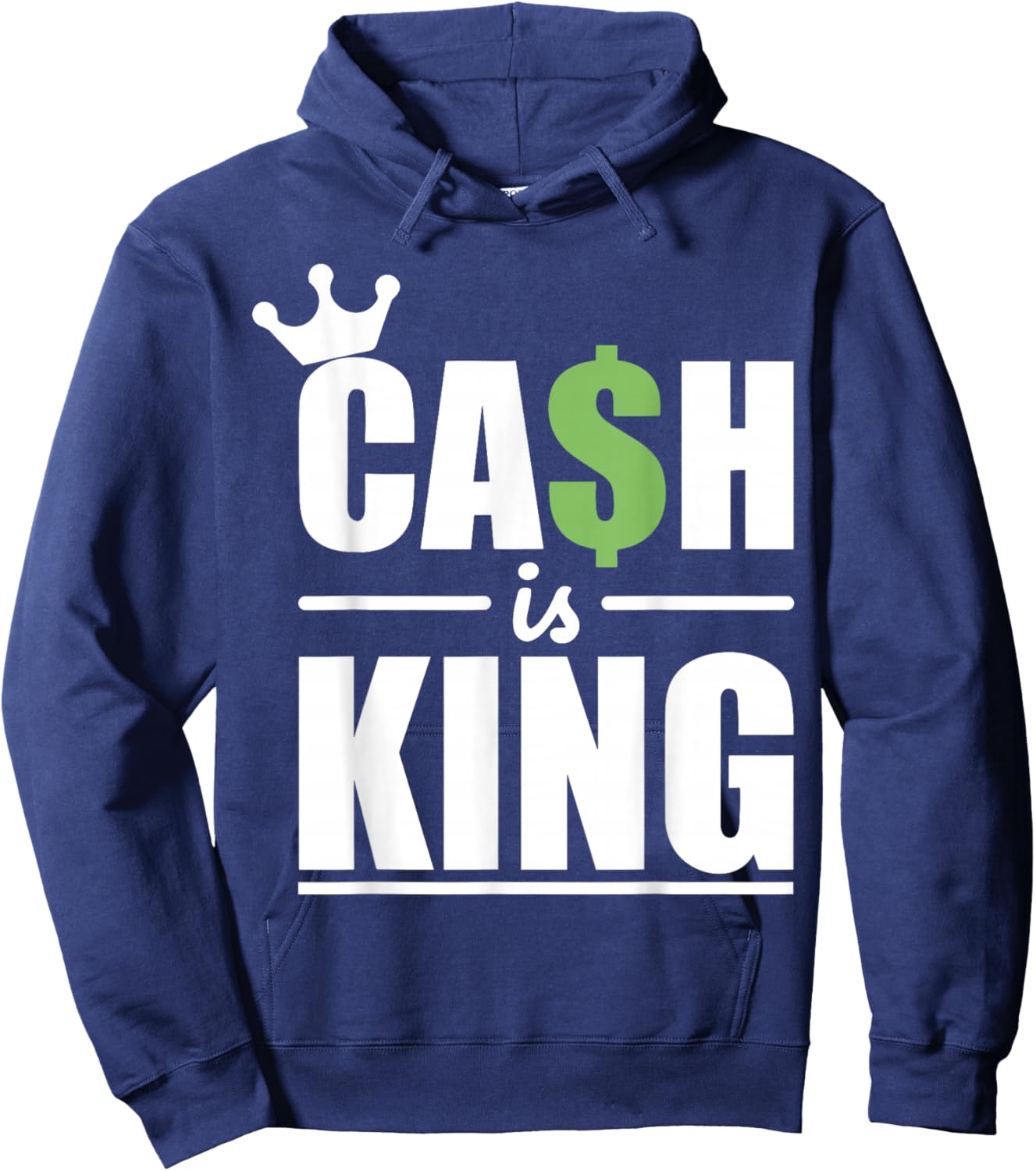 Vintage Cash is King Hoodie - Hoodie | Navy