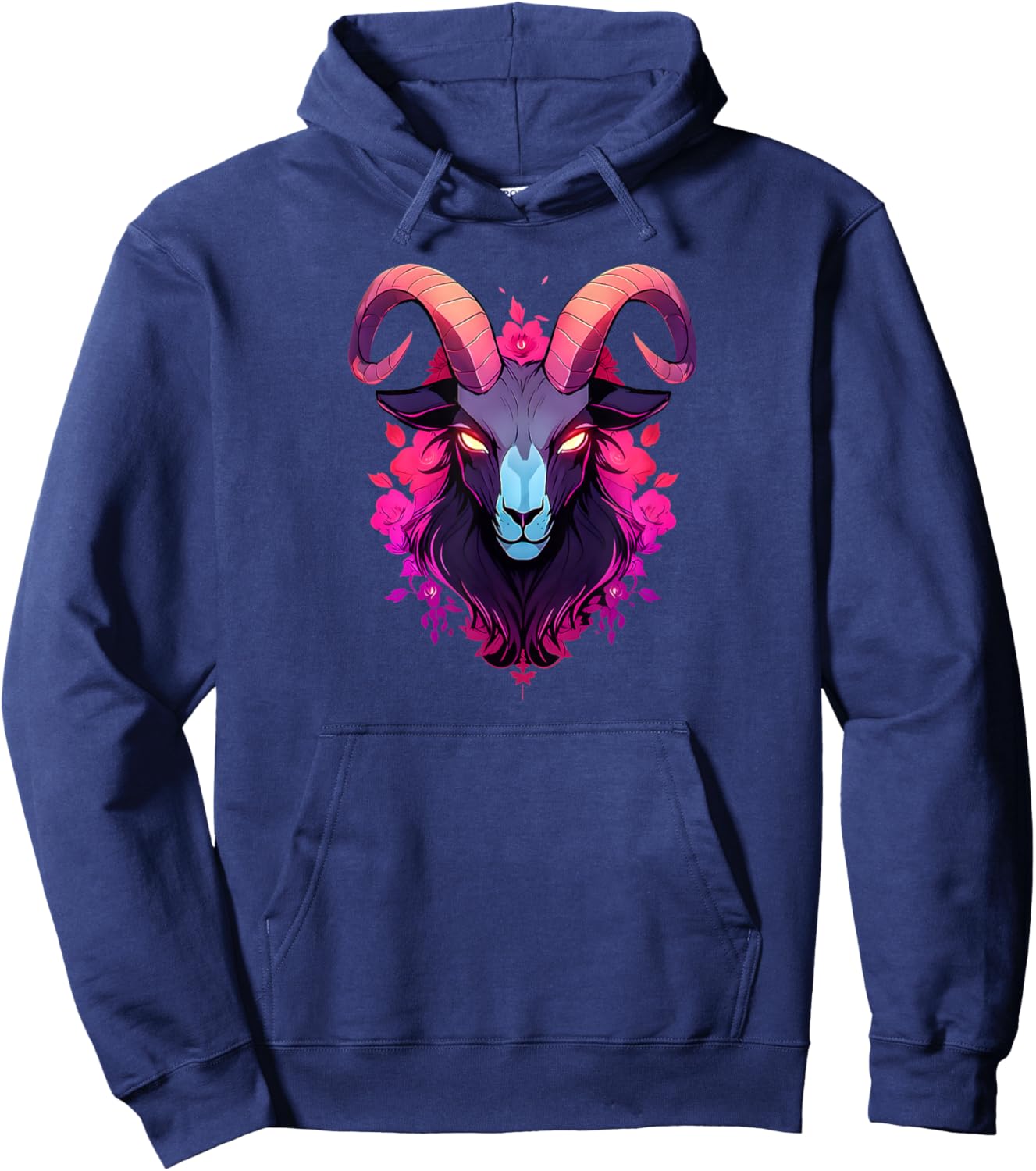Majestic Goat Vegan Gift Hoodie - Hoodie | Navy