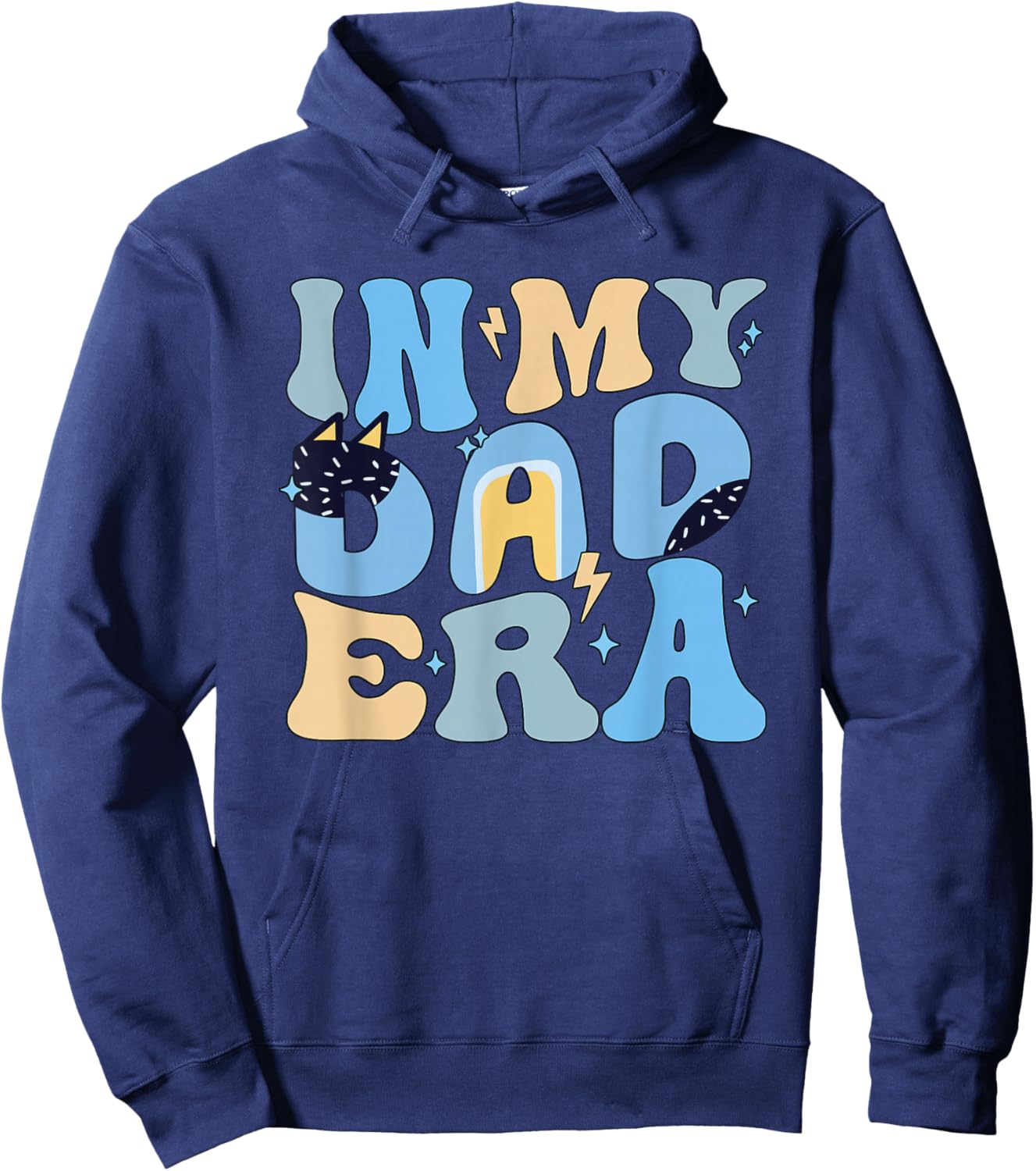 Funny in My Blue Dad Era Cool Dad Father's Day Hoodie - Hoodie | Navy