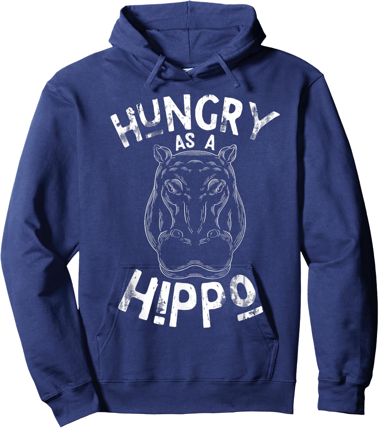 Hungry As A Hippo Hoodie - Hoodie | Navy